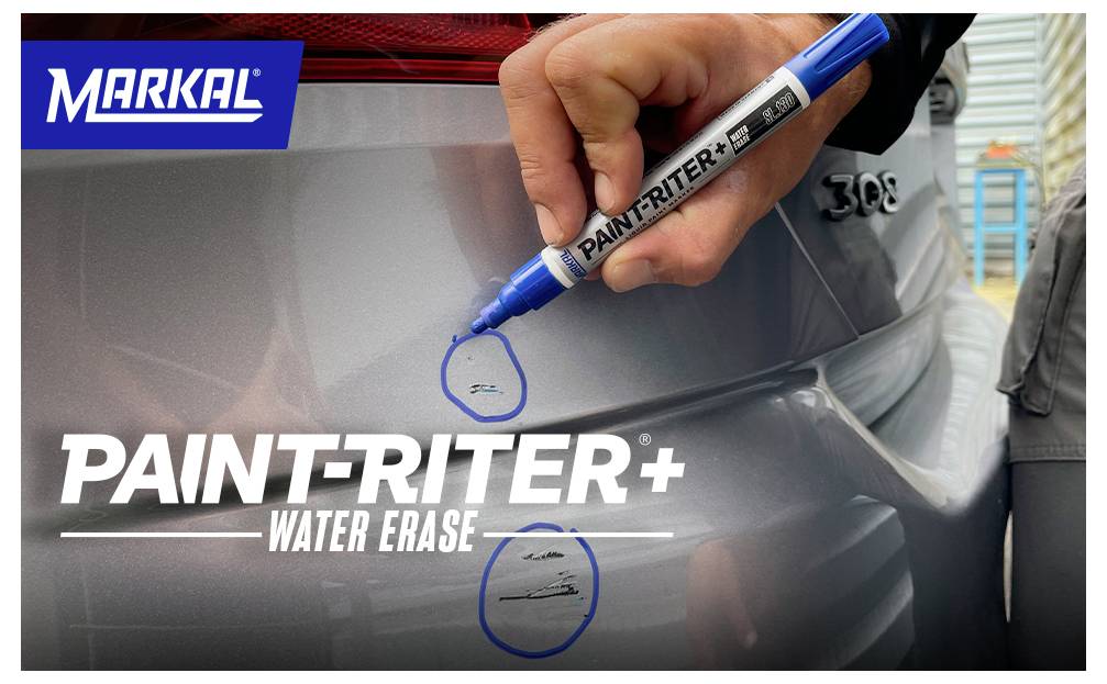 Markal PAINT-RITER+ WATER ERASE SL130 31200226 Lackmarker Gelb (fluoreszierend) 4mm