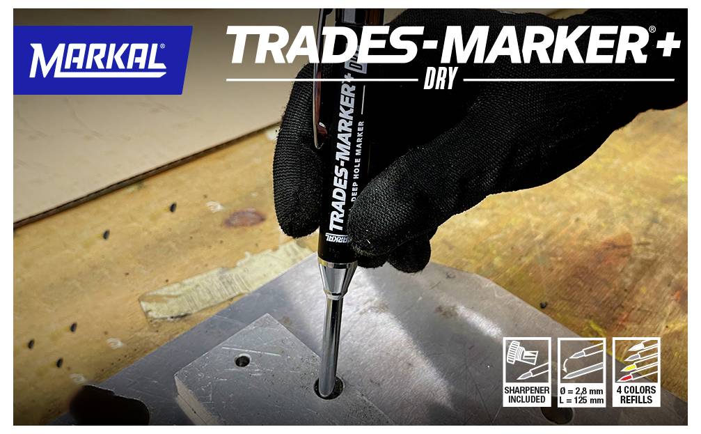 Markal TRADES-MARKER+ DRY 22226 Tieflochmarker 1St.