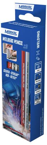 Markal WELD-RITER WELDING PENCILS 22219 Schweissermarker Rot, Silber