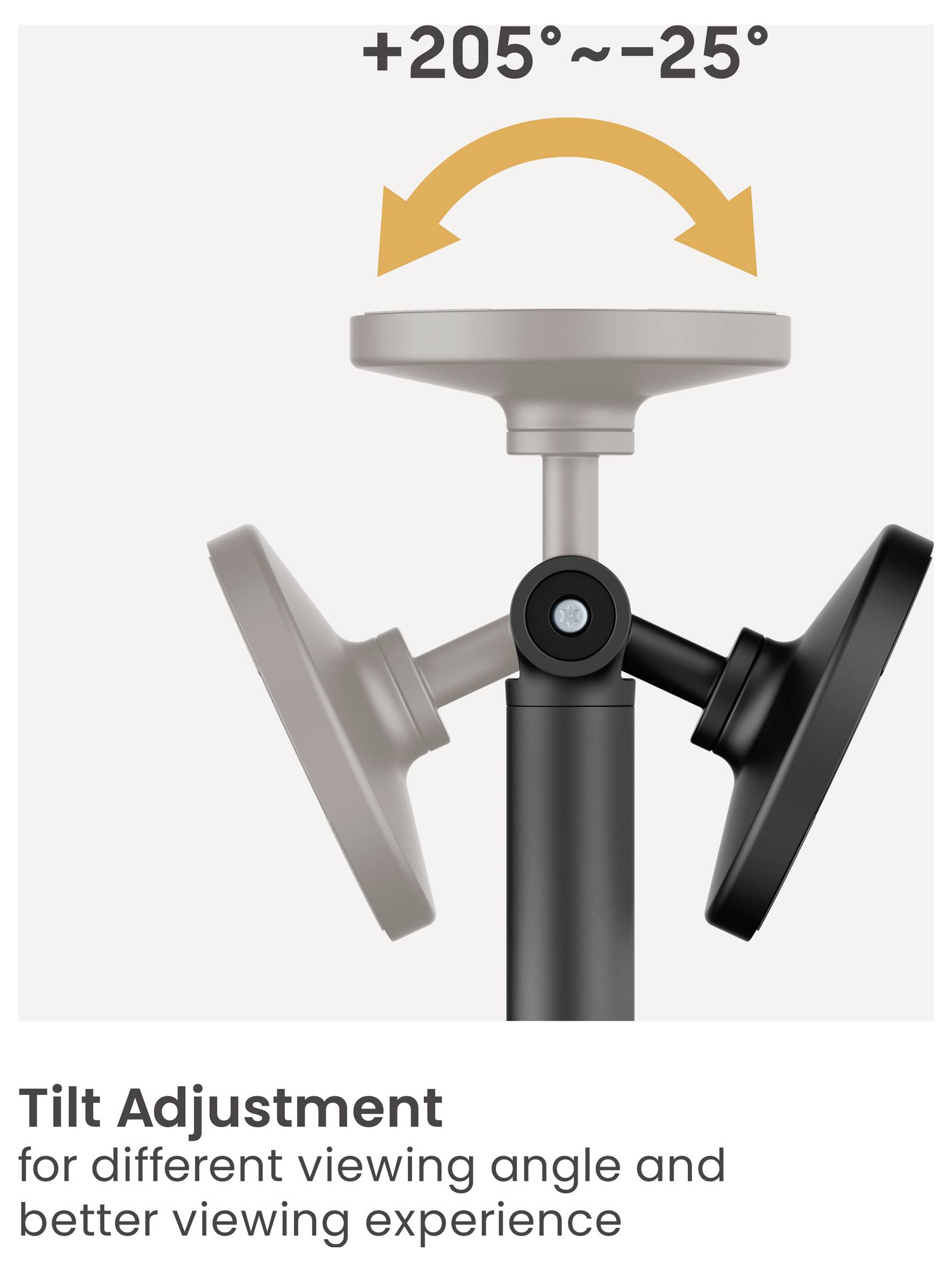 „Neigungsanpassung für verschiedene Betrachtungswinkel und besseres Seherlebnis