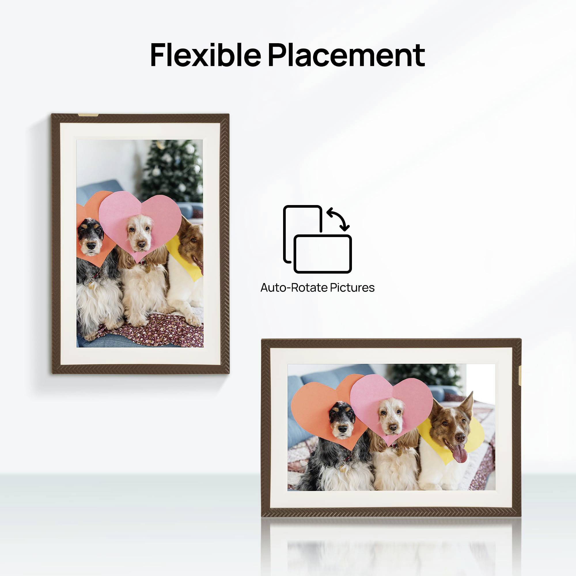 Arzopa D10 brown Digitaler Bilderrahmen 25.7cm 10.1 Zoll EEK: B (A - G) 1280 x 800 Pixel 32GB Braun