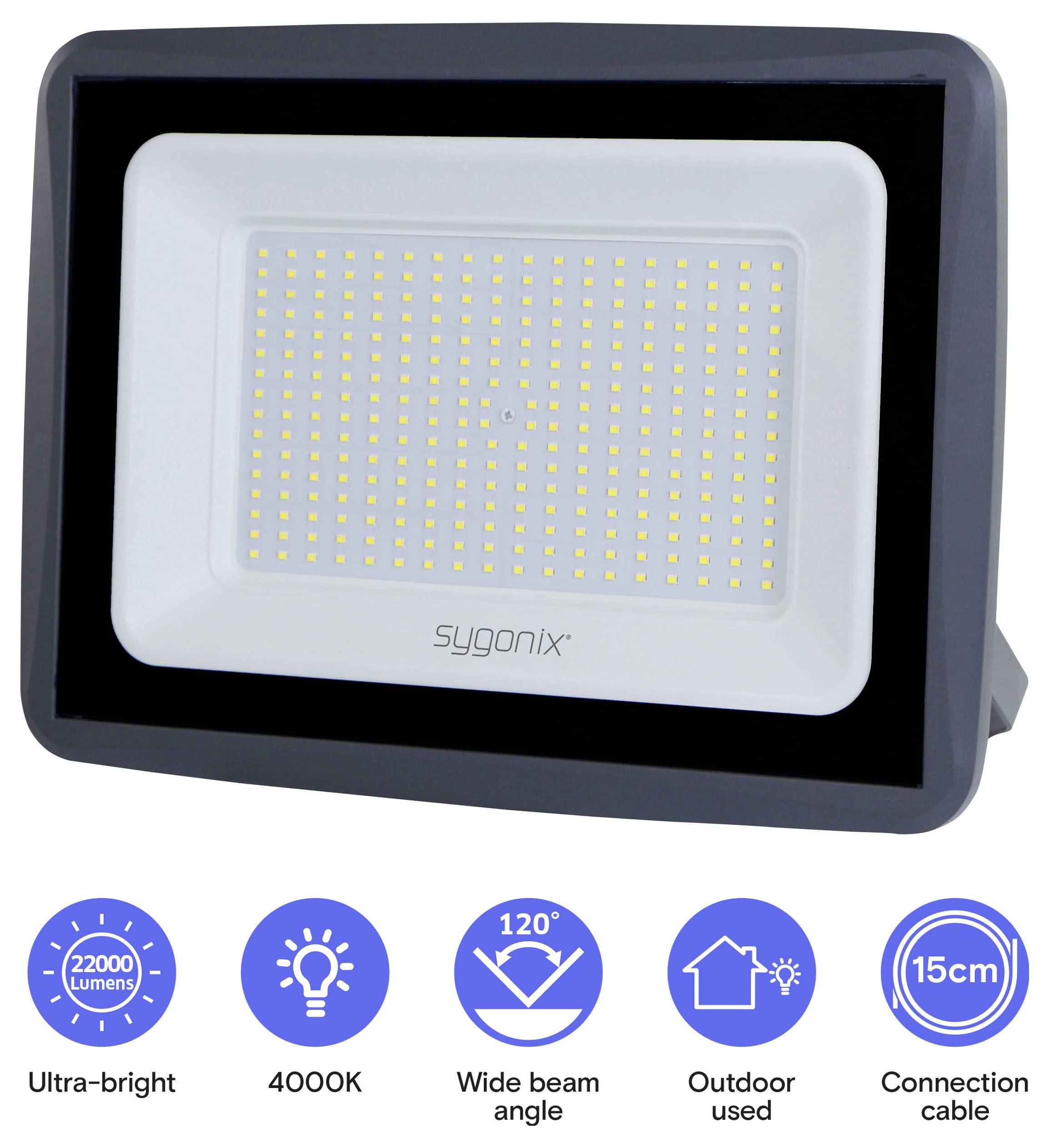 Sygonix SY-7062196 LED-Außenstrahler EEK: E (A - G) 200W Leuchtfarben: Neutralweiß