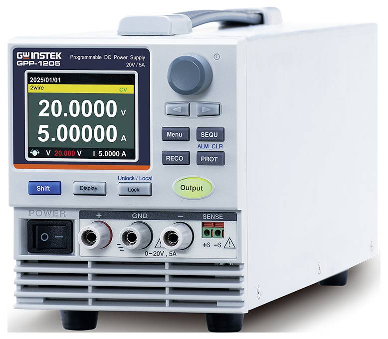 GW Instek GPP-1205 (CE) Labornetzgerät, einstellbar 0.000 - 20V 0 - 5A 100W USB, LAN programmierbar Anzahl Ausgänge 1 x