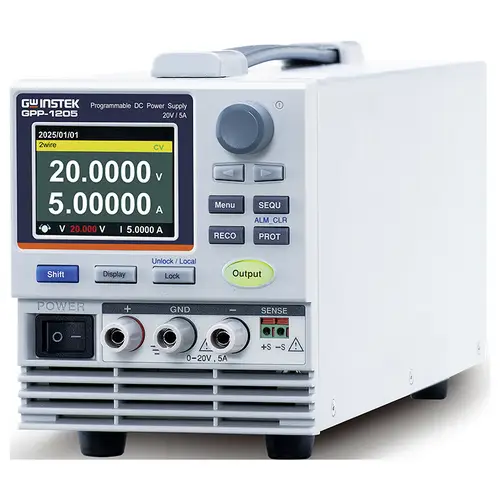 GW Instek GPP-1205 (CE) Labornetzgerät, einstellbar 0.000 - 20V 0 - 5A 100W USB, LAN programmierbar Anzahl Ausgänge 1 x GW Instek GPP-1205 (CE) Labornetzgerät, einstellbar 0.000 - 20V 0 - 5A 100W USB, LAN programmierbar Anzahl Ausgänge 1 x