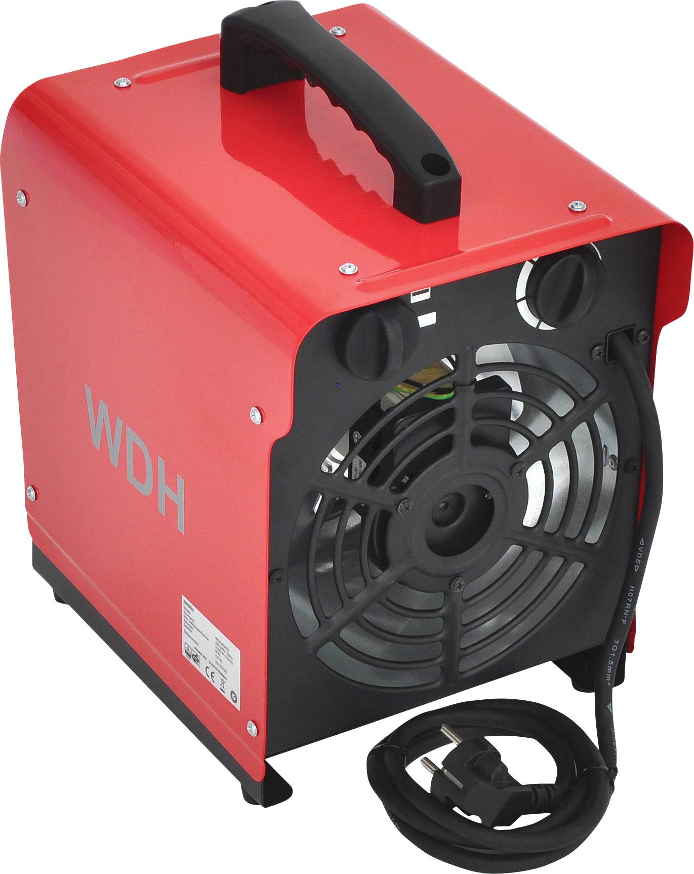 WDH WDH-BGP03 Heizlüfter WDH-BGP03 Rot/Schwarz