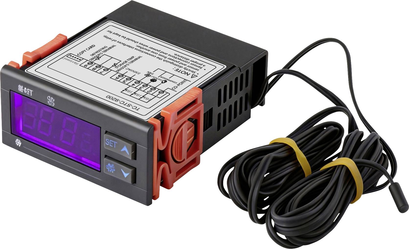 Digitaler Temperaturregler mit LED-Display, zeigt „88.8