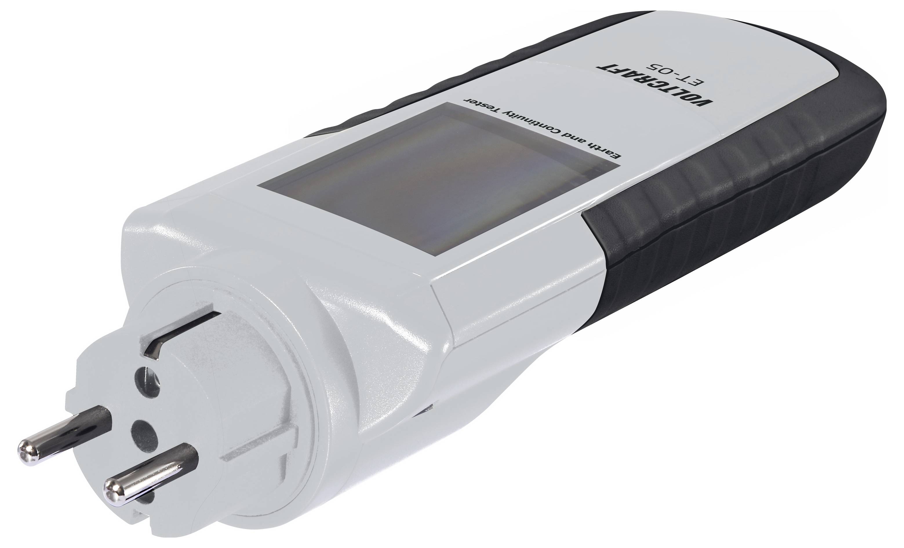 Stromverbrauchsmessgerät mit Stecker und kleinem Bildschirm, gekennzeichnet mit „Voltcraft Energy Logger 4000