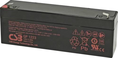 CSB Battery GP1223 Bleiakku Blei-Vlies (AGM) 2.3 Ah 12 V 1 St.