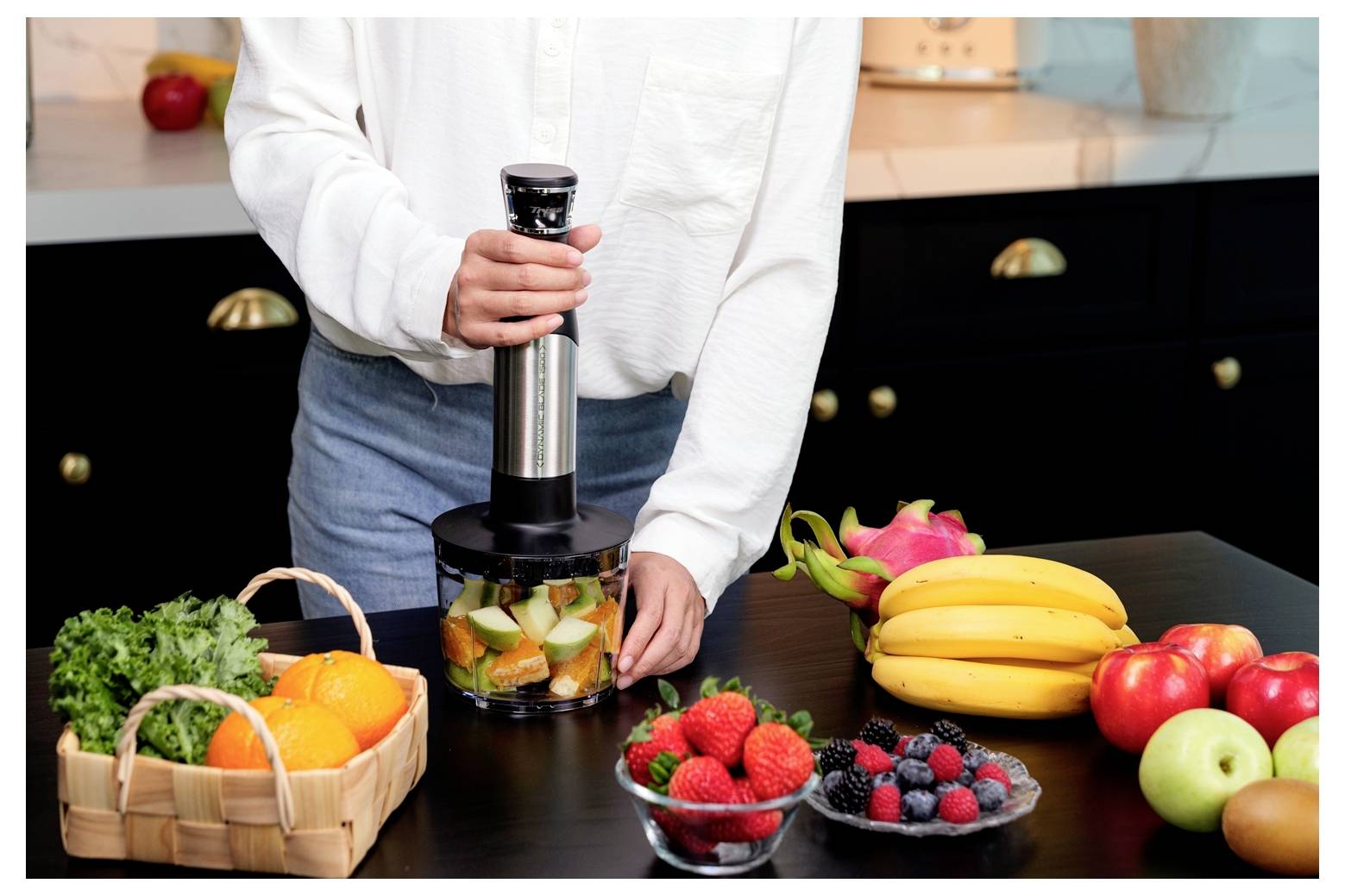 Trisa Dynamic Blade 1500 Stabmixer 1500 W Schwarz, Silber