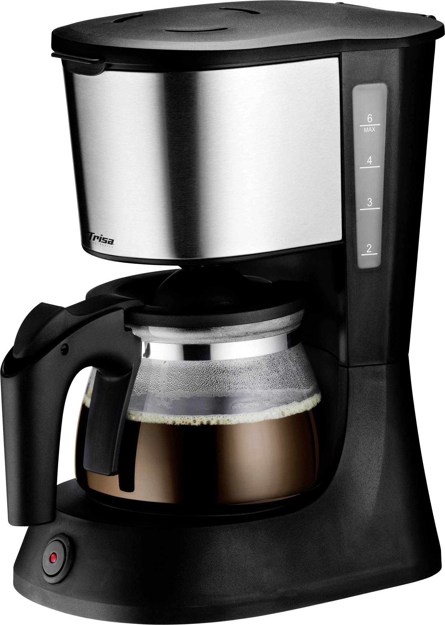 Trisa Perfect Coffee 6 Kaffeemaschine Schwarz Fassungsvermögen Tassen=6 Warmhaltefunktion