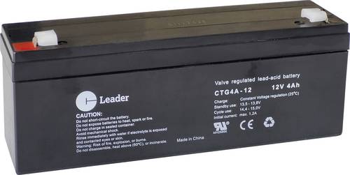 CT Leader CTG4A-12 Bleiakku Blei-Vlies (AGM) 4.0 Ah 12 V 1 St.