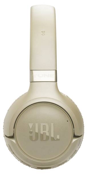 Goldene JBL Kopfhörer zum Überziehen mit gepolsterten Ohrmuscheln, Kopfbügel mit „Tune