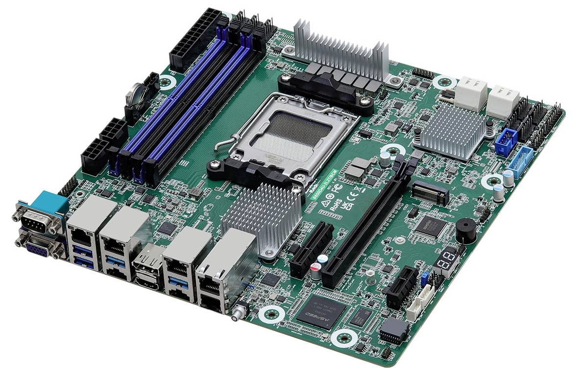 ASRock B650D4U-2L2T/BCM Mainboard Sockel (PC) AMD® AM5 Formfaktor (Details) Micro-ATX Mainboard-Chipsatz AMD® B650