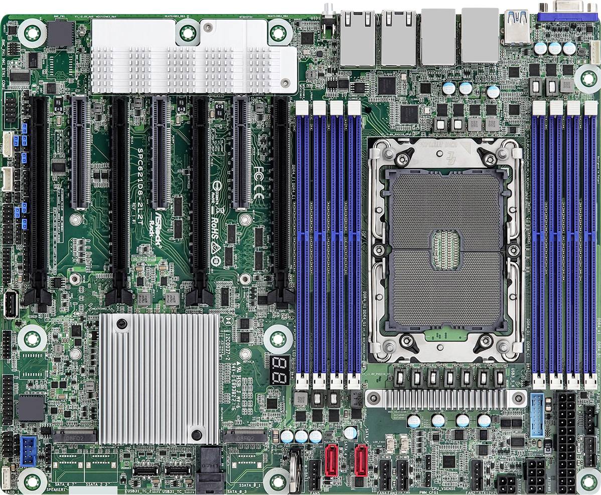 ASRock C621A SPC621D8-2L2T Mainboard Sockel (PC) Intel® 4189 Formfaktor (Details) ATX Mainboard-Chipsatz Intel® C621