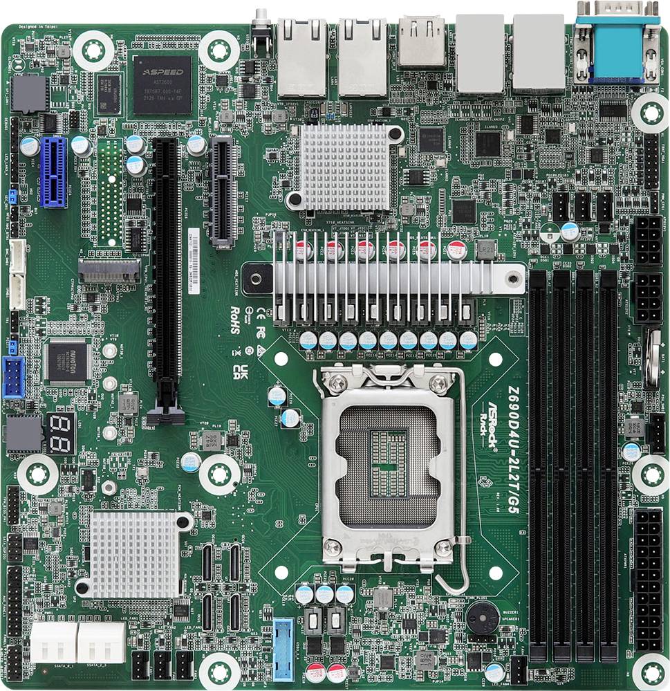 ASRock Z690D4U-2L2T/G5 Mainboard Sockel (PC) Intel® 1700 Formfaktor (Details) Micro-ATX Mainboard-Chipsatz Intel® Z690