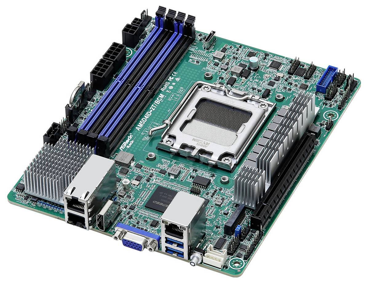 ASRock AM5D4ID-2T/BCM Mainboard Sockel (PC) AMD® AM5 Formfaktor (Details) Mini-ITX