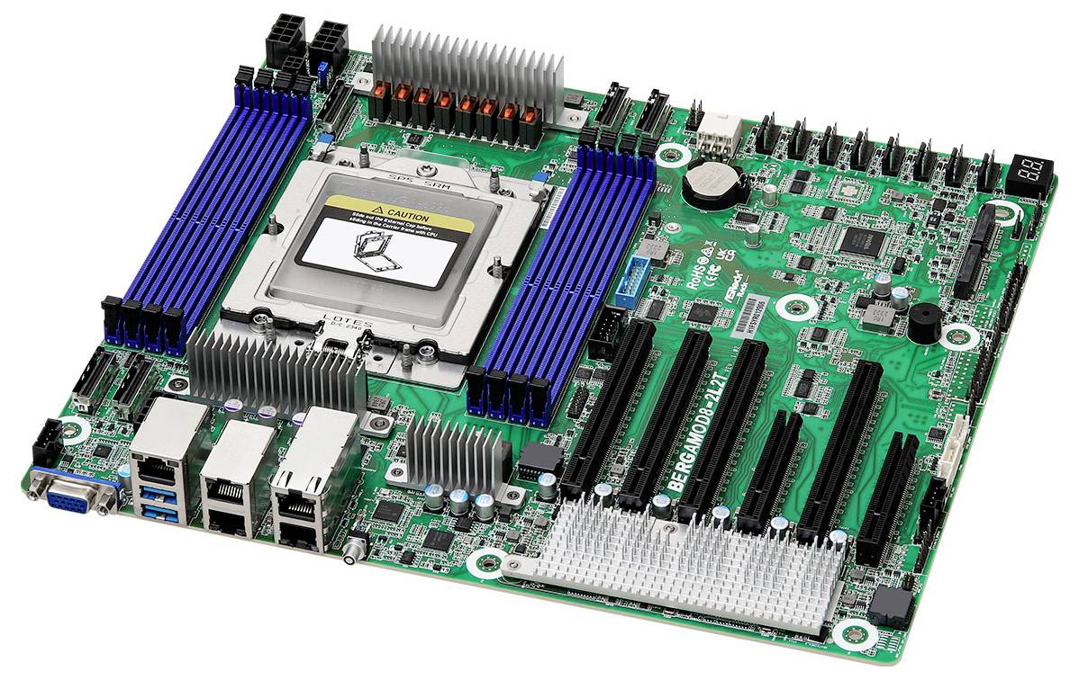 ASRock BERGAMOD8-2L2T Mainboard Sockel (PC) AMD® SP5 Formfaktor (Details) CEB