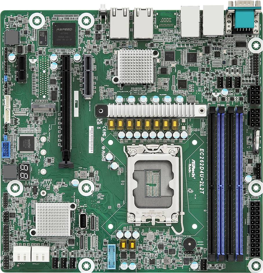ASRock EC262D4U-2L2T Mainboard Sockel (PC) Intel® 1700 Formfaktor (Details) Micro-ATX Mainboard-Chipsatz Intel® C262