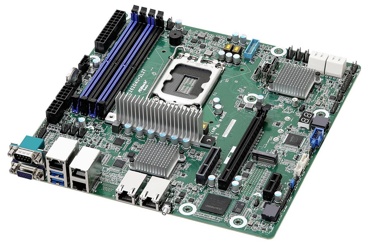 ASRock EC262D4U-2L2T Mainboard Sockel (PC) Intel® 1700 Formfaktor (Details) Micro-ATX Mainboard-Chipsatz Intel® C262