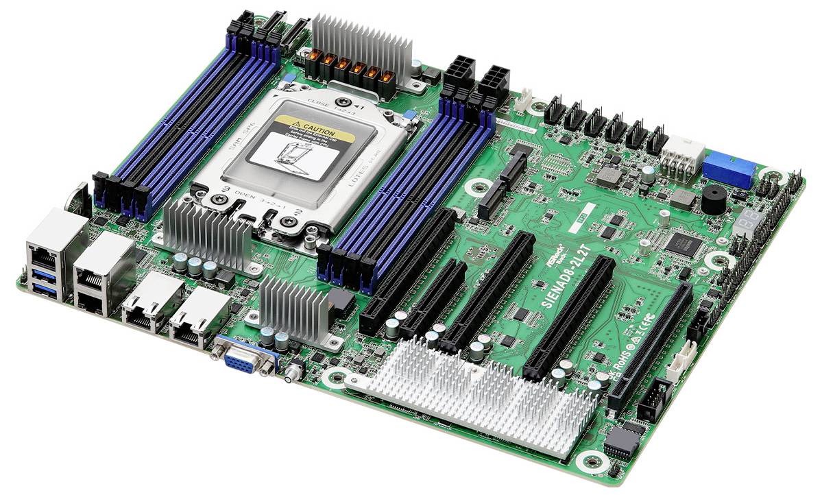 ASRock SIENAD8-2L2T Mainboard Sockel (PC) AMD® SP6 Formfaktor (Details) ATX