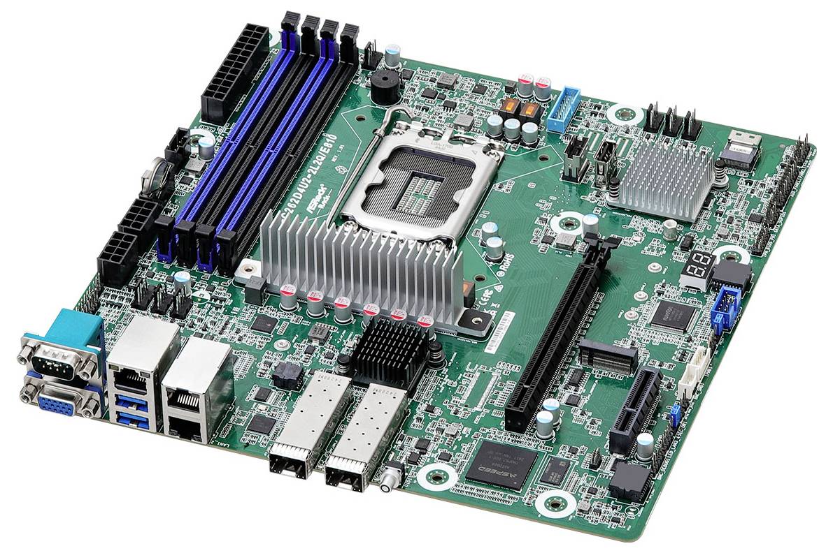 ASRock EC262D4U2-2L2Q/E810 Mainboard Sockel (PC) Intel® 1700 Formfaktor (Details) Micro-ATX Mainboard-Chipsatz Intel® C262