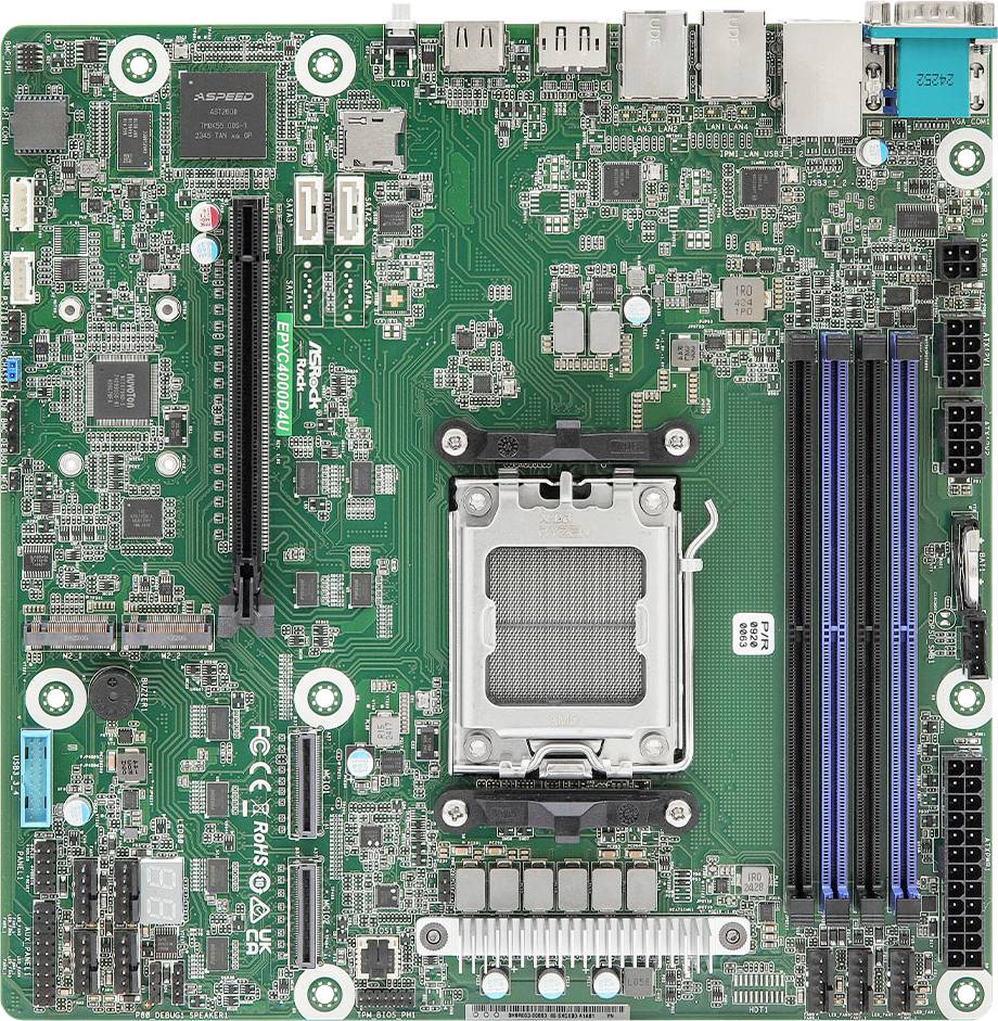 ASRock EPYC4000D4U Mainboard Sockel (PC) AMD® AM5 Formfaktor (Details) Micro-ATX
