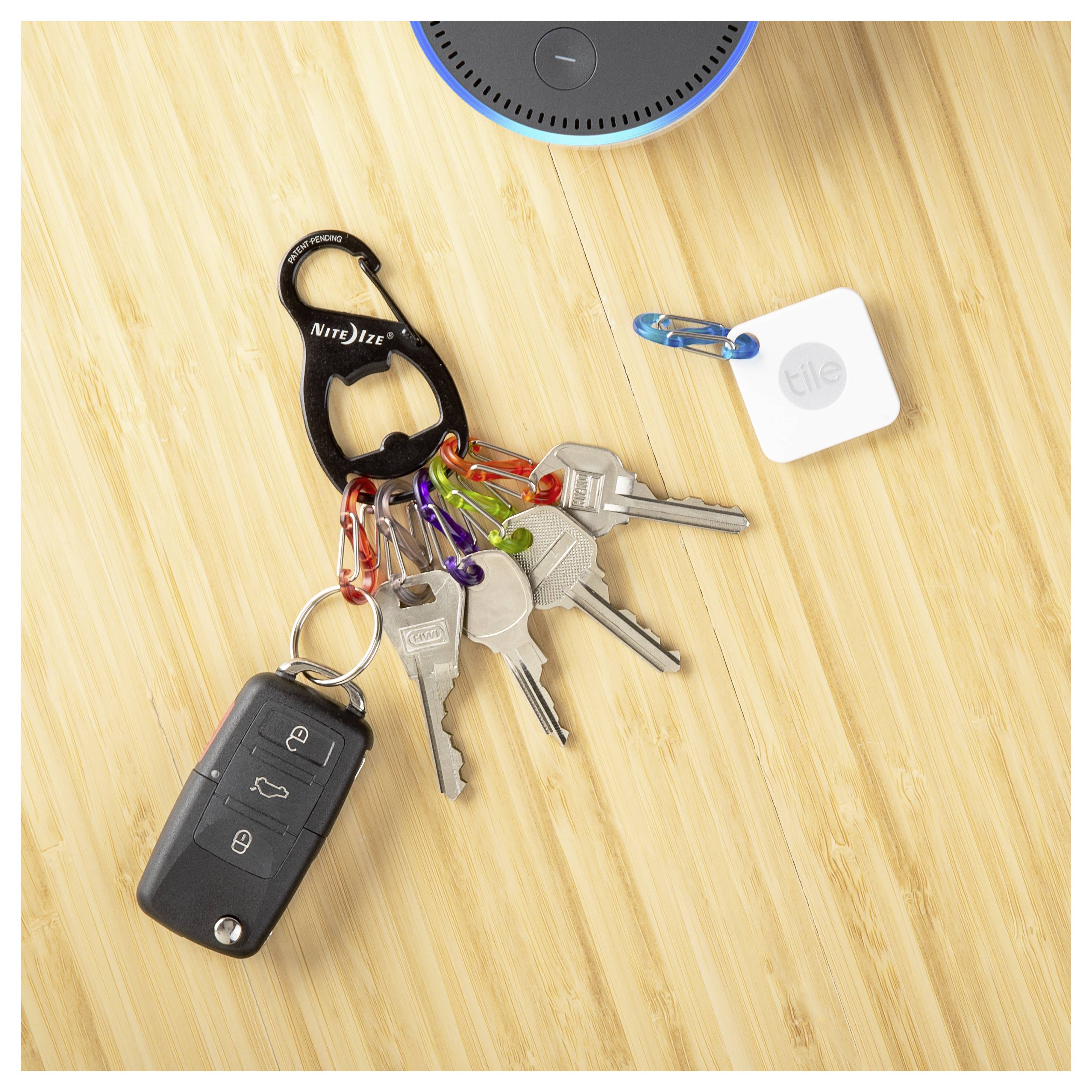 NITE Ize Schlüssel-Karabiner NI-KRB2-01-R6 Schwarz, Bunt 1St.