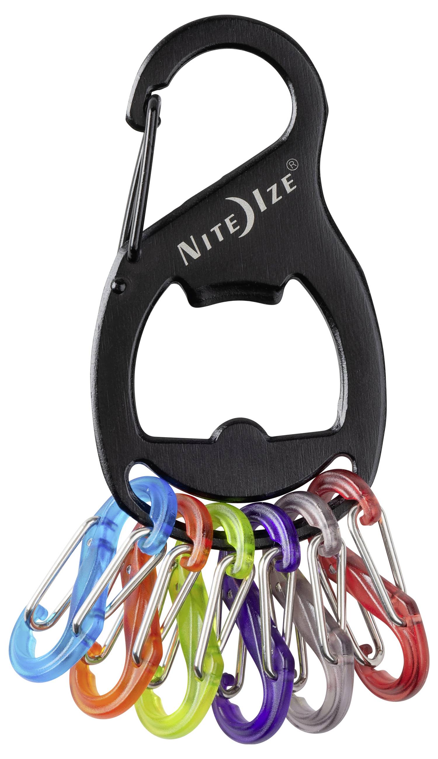 NITE Ize Schlüssel-Karabiner NI-KRB2-01-R6 Schwarz, Bunt 1St.