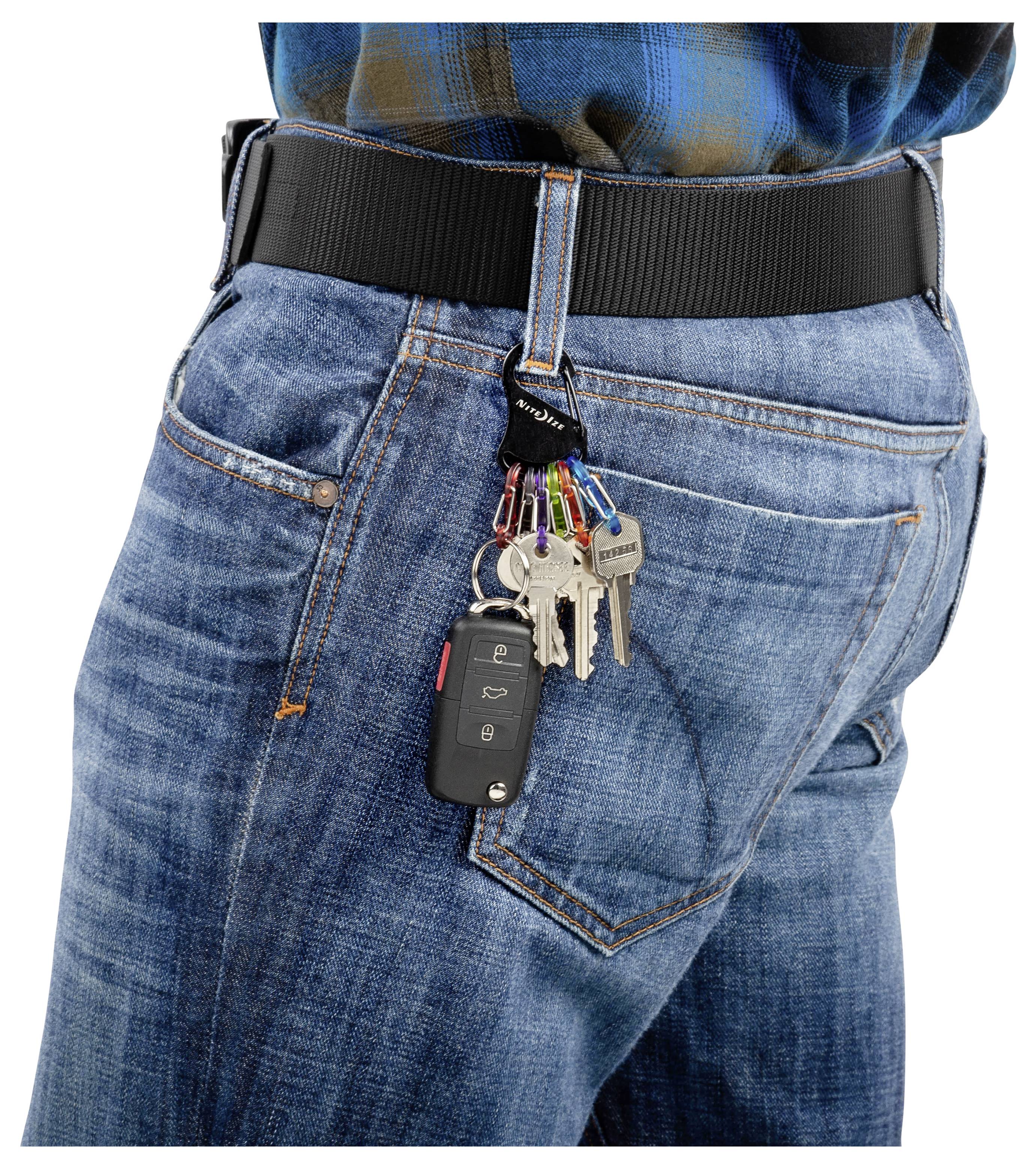 NITE Ize Schlüssel-Karabiner NI-KRK2-01-R6 Schwarz, Bunt 1St.