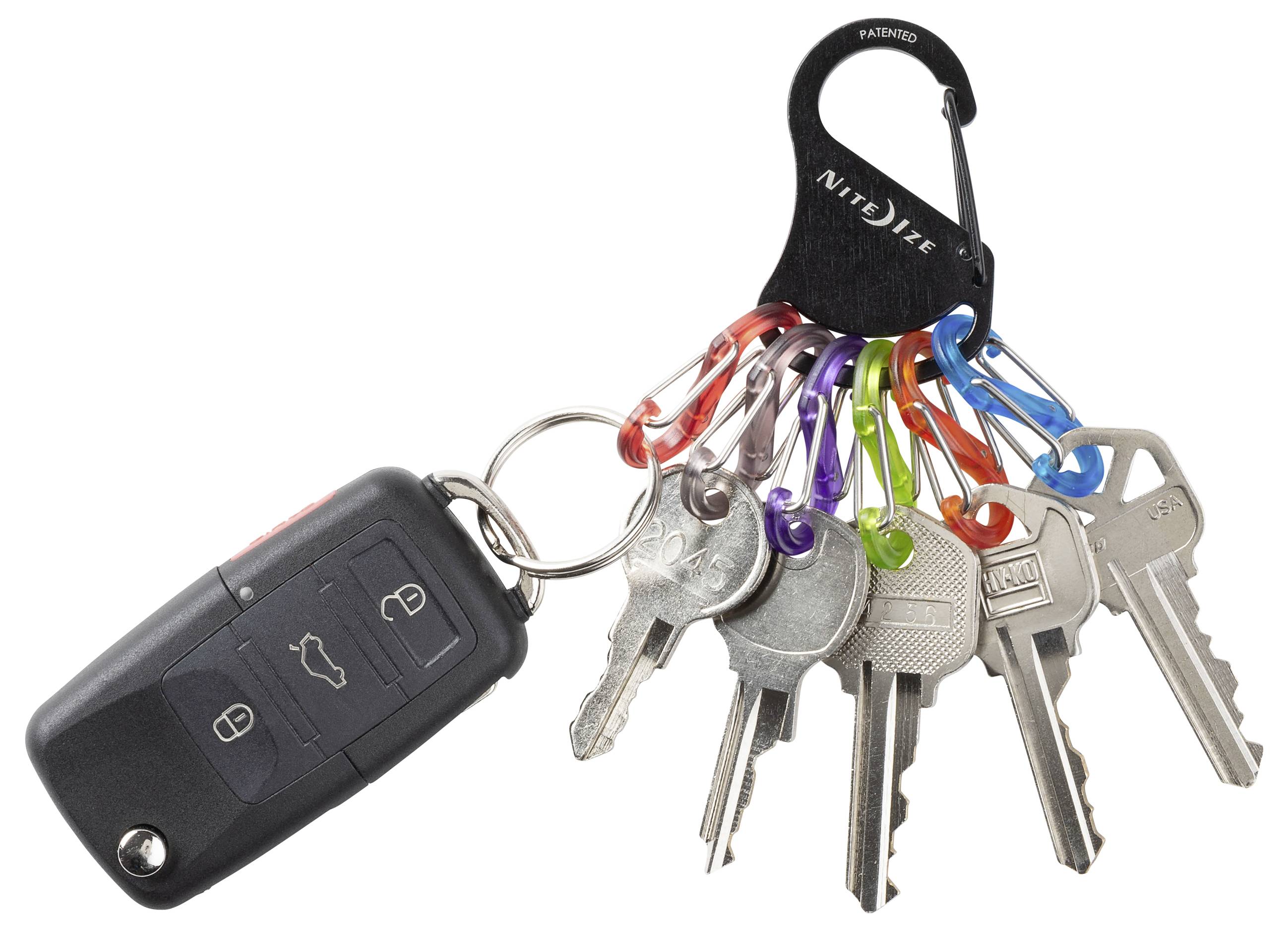 NITE Ize Schlüssel-Karabiner NI-KRK2-01-R6 Schwarz, Bunt 1St.