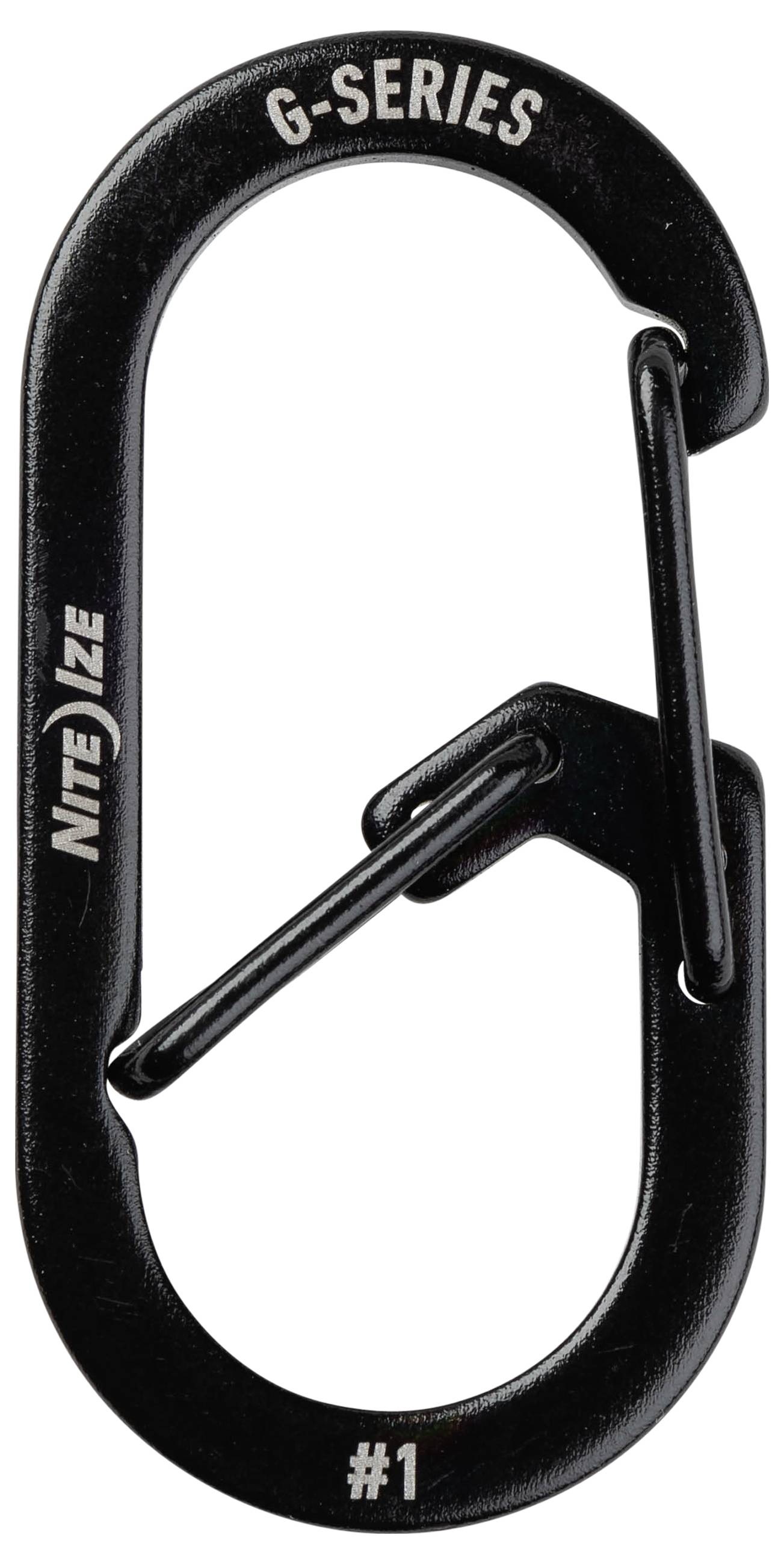 NITE Ize Schlüssel-Karabiner NI-GS1-01-2R6 Schwarz 2St.
