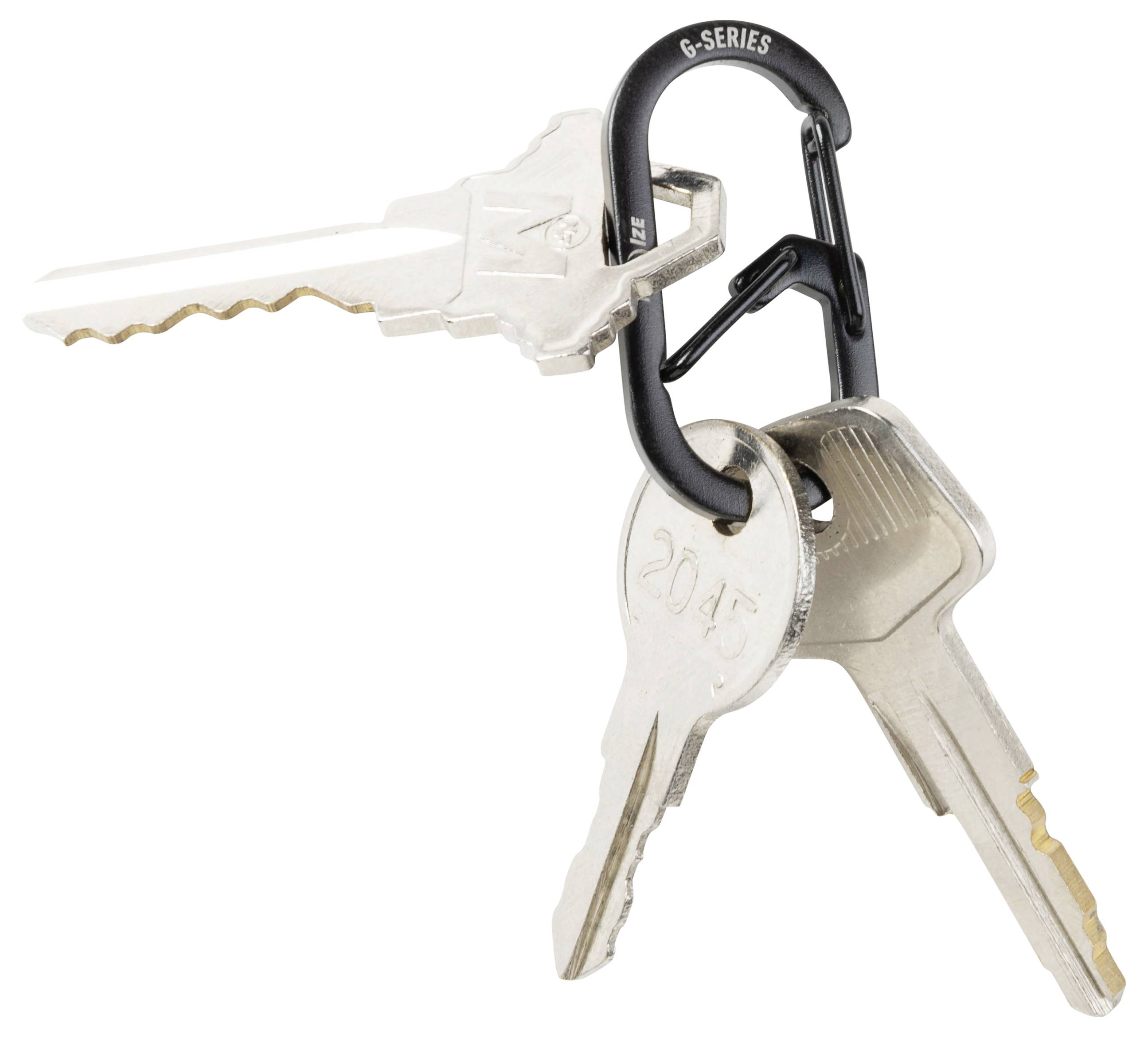 NITE Ize Schlüssel-Karabiner NI-GS1-01-2R6 Schwarz 2 St.