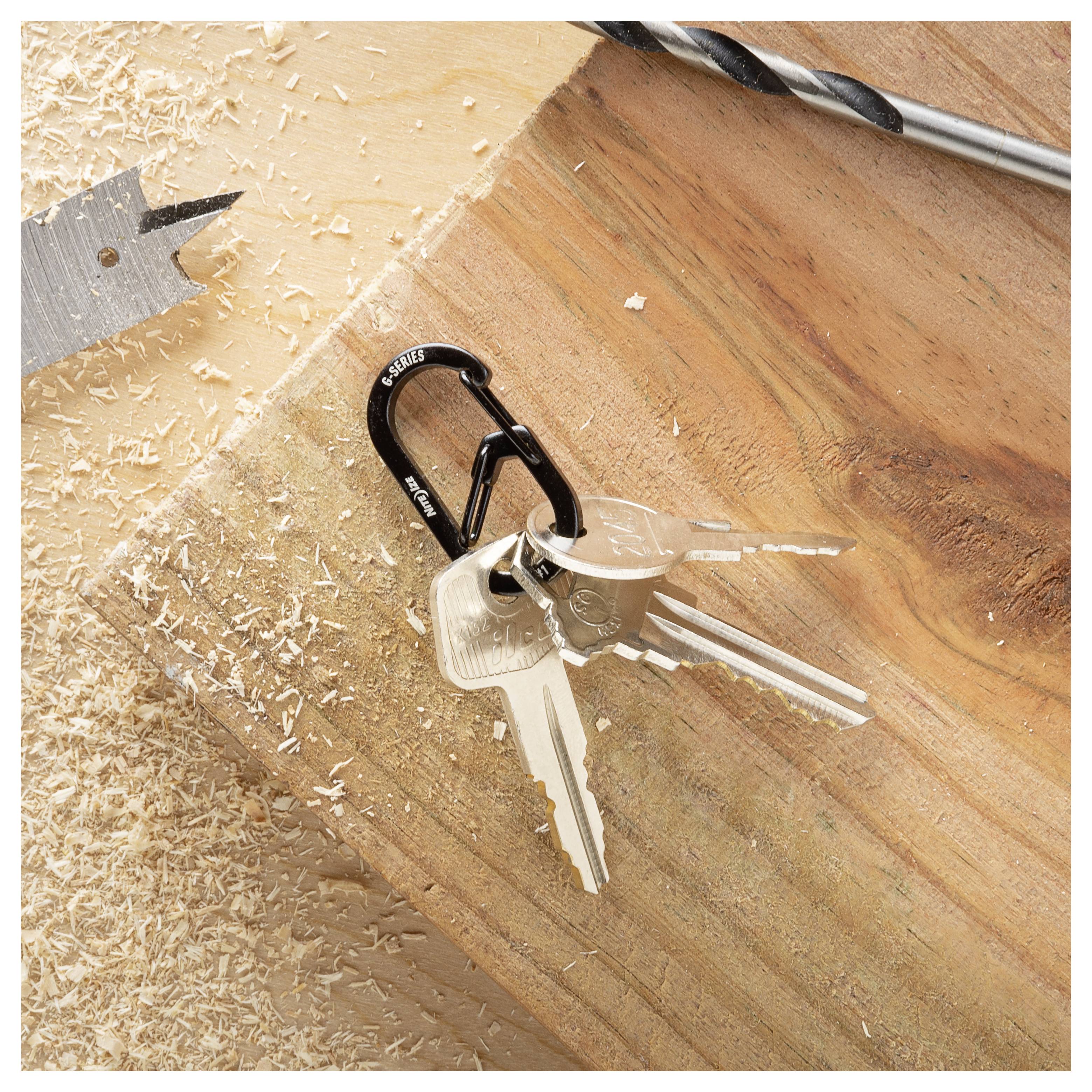 NITE Ize Schlüssel-Karabiner NI-GS1-01-2R6 Schwarz 2 St.