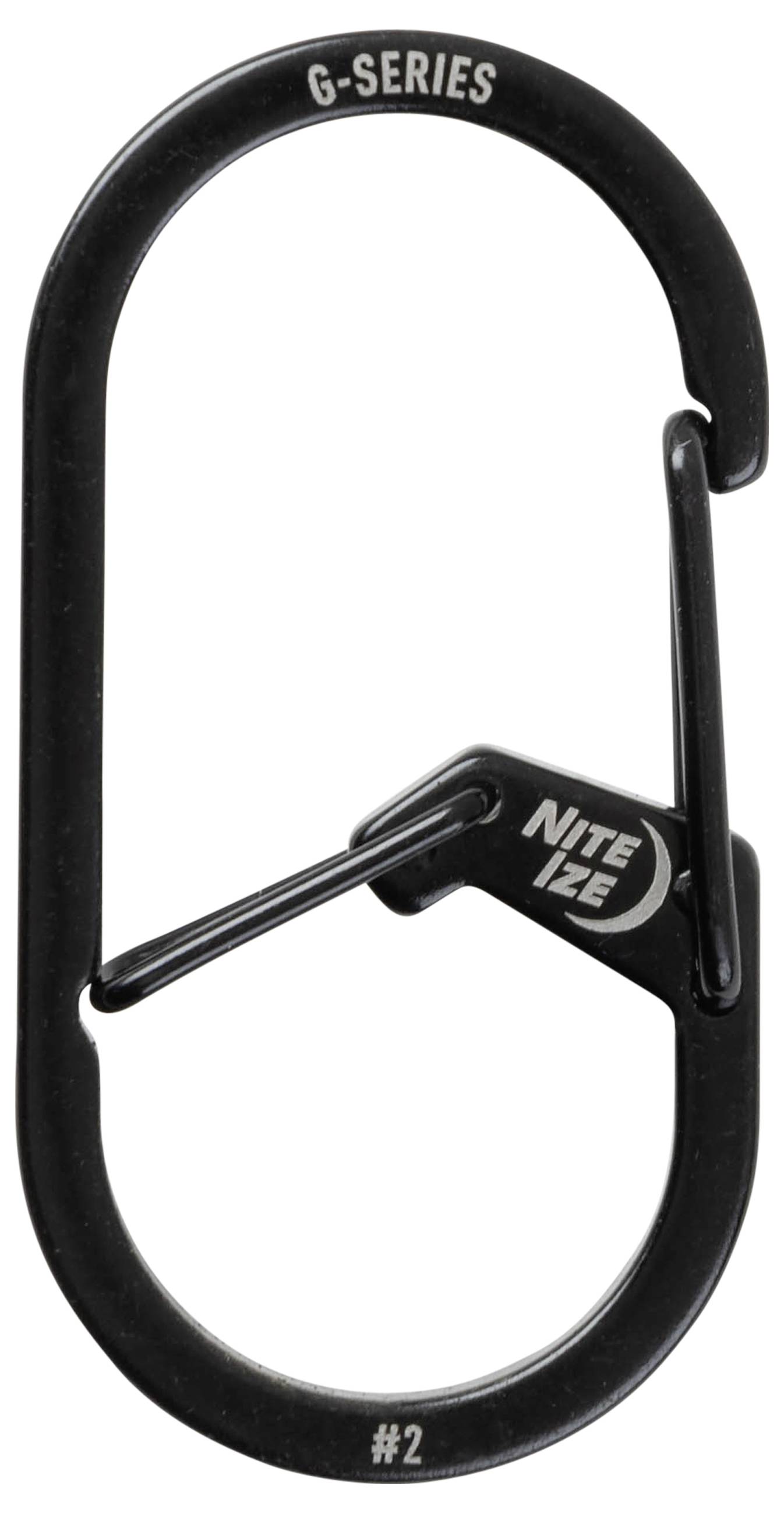 NITE Ize Schlüssel-Karabiner NI-GS2-01-R6 Schwarz 2 St.