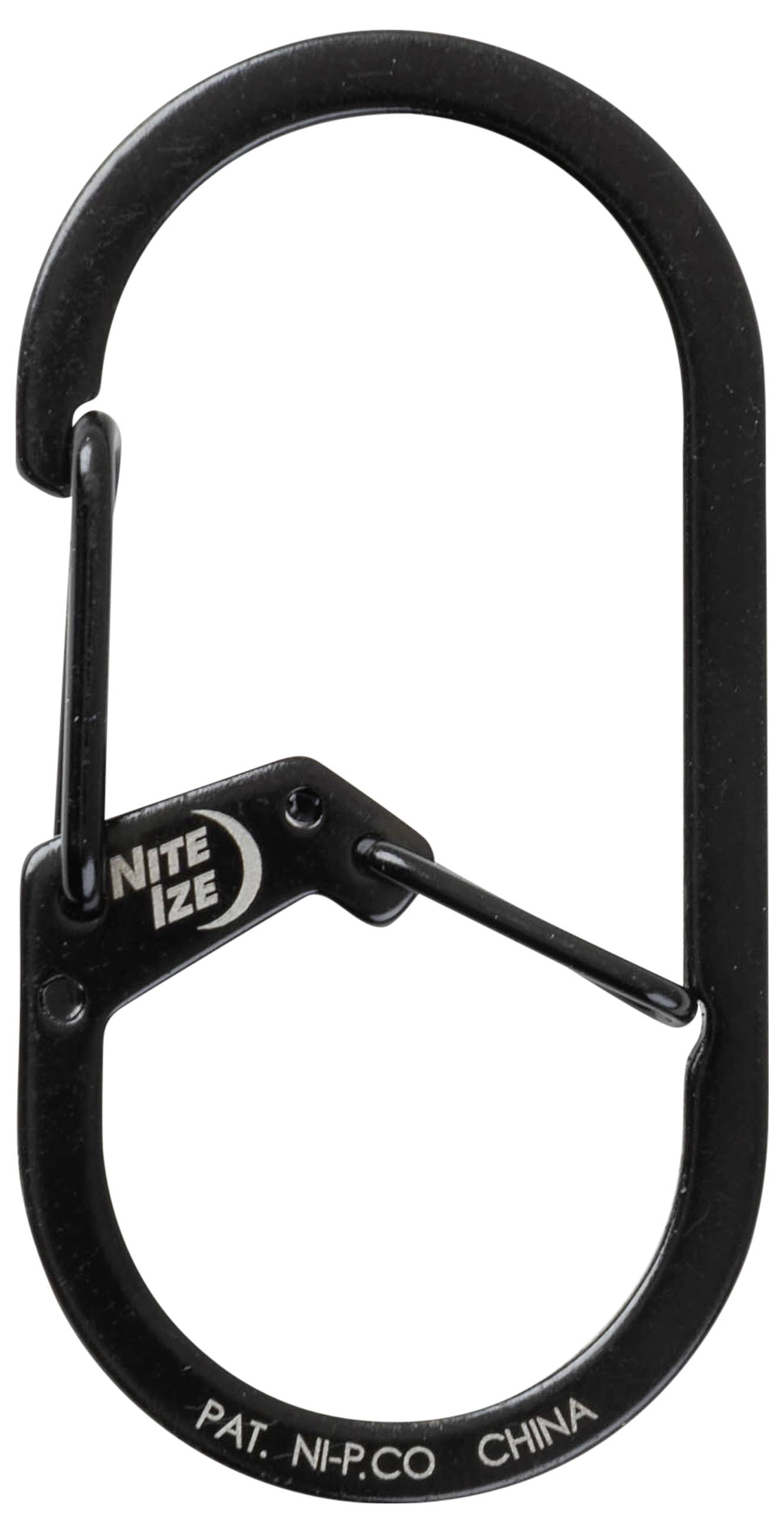NITE Ize Schlüssel-Karabiner NI-GS2-01-R6 Schwarz 2St.