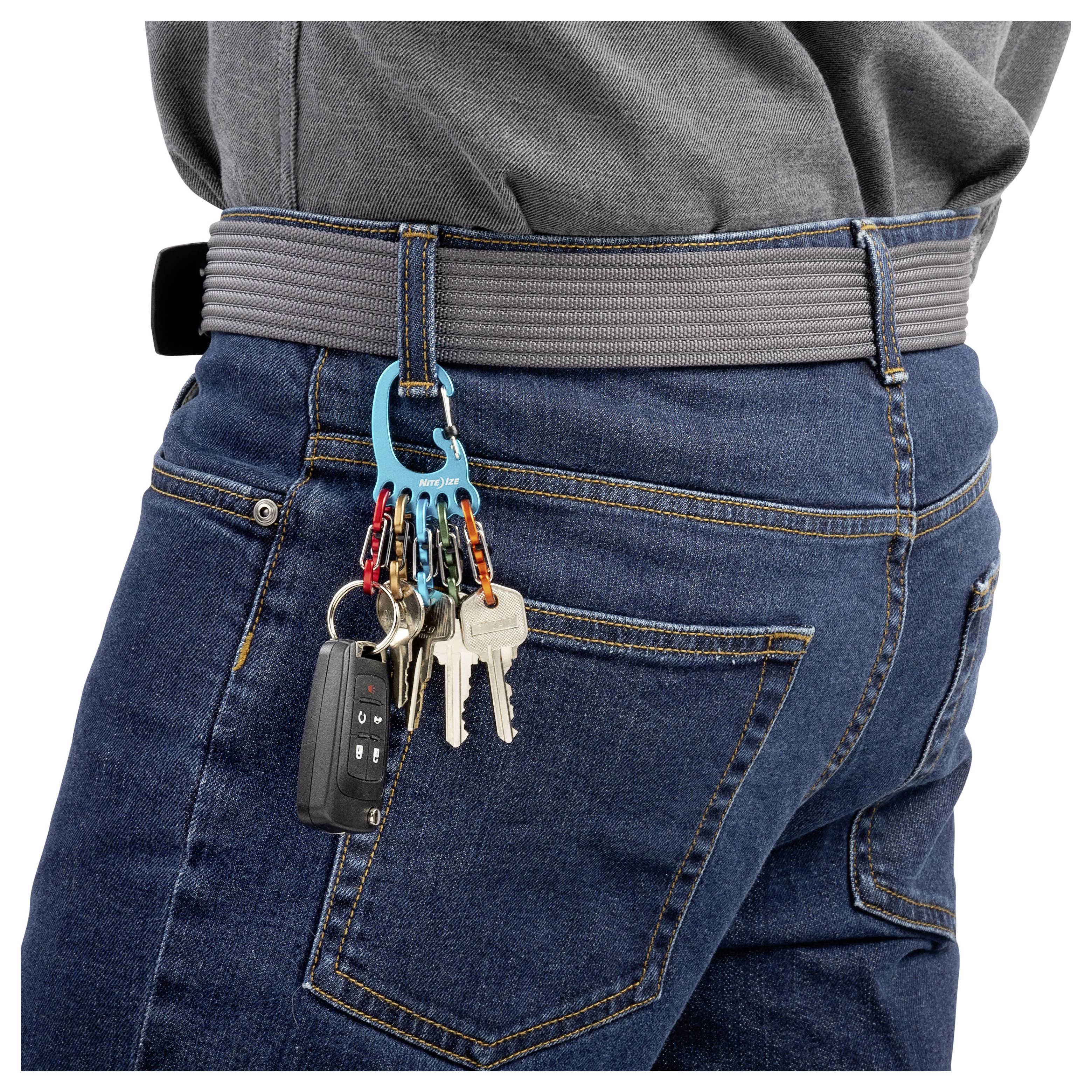 NITE Ize Schlüssel-Karabiner NI-KLKBFA-03-R6 5-farbig 1St.