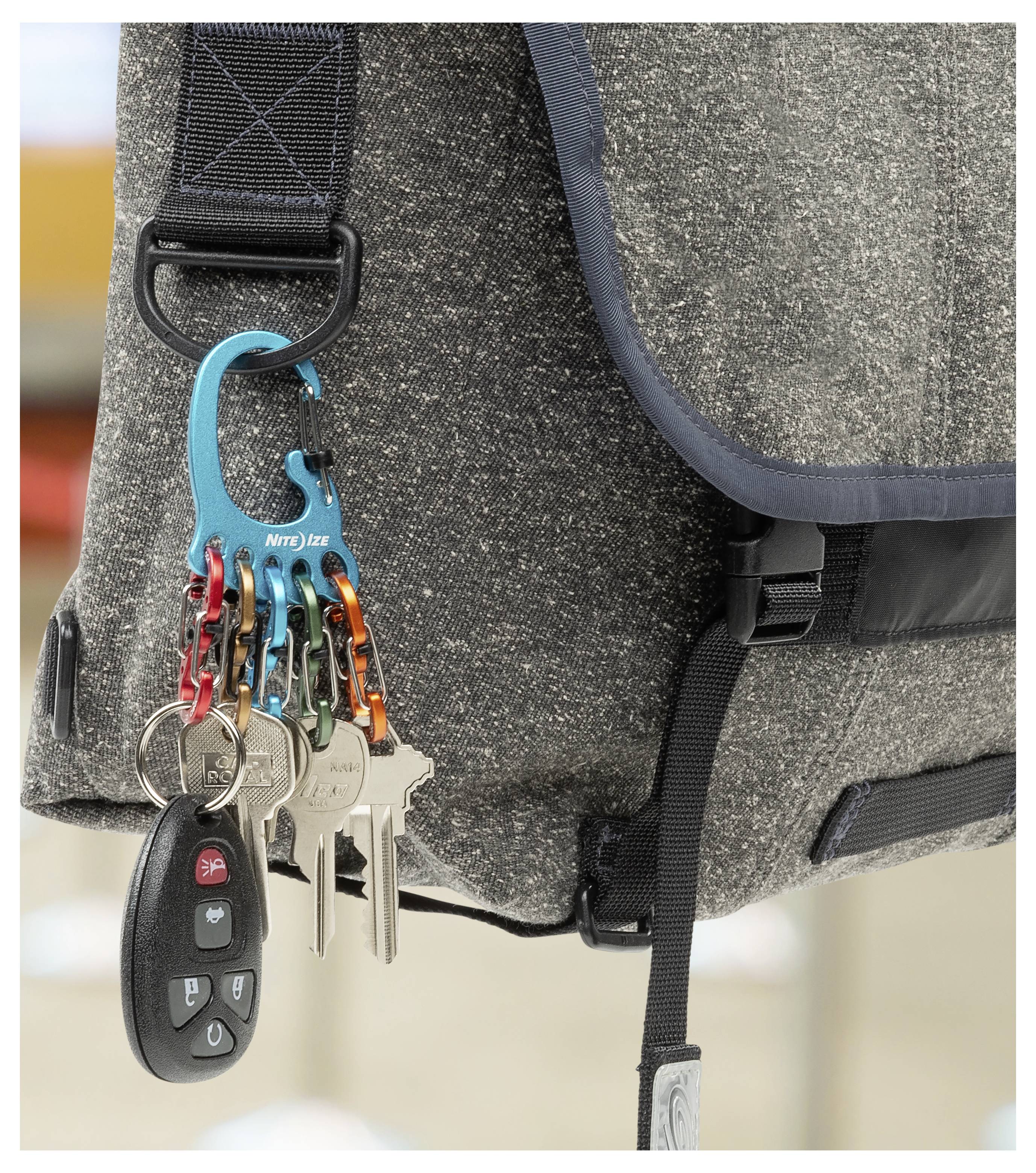 NITE Ize Schlüssel-Karabiner NI-KLKBFA-03-R6 5-farbig 1St.