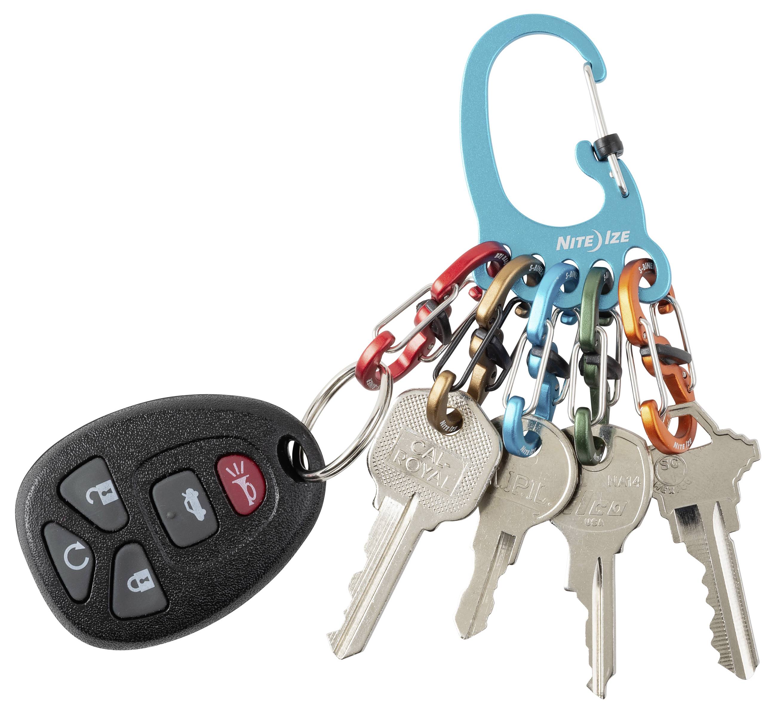 NITE Ize Schlüssel-Karabiner NI-KLKBFA-03-R6 5-farbig 1St.
