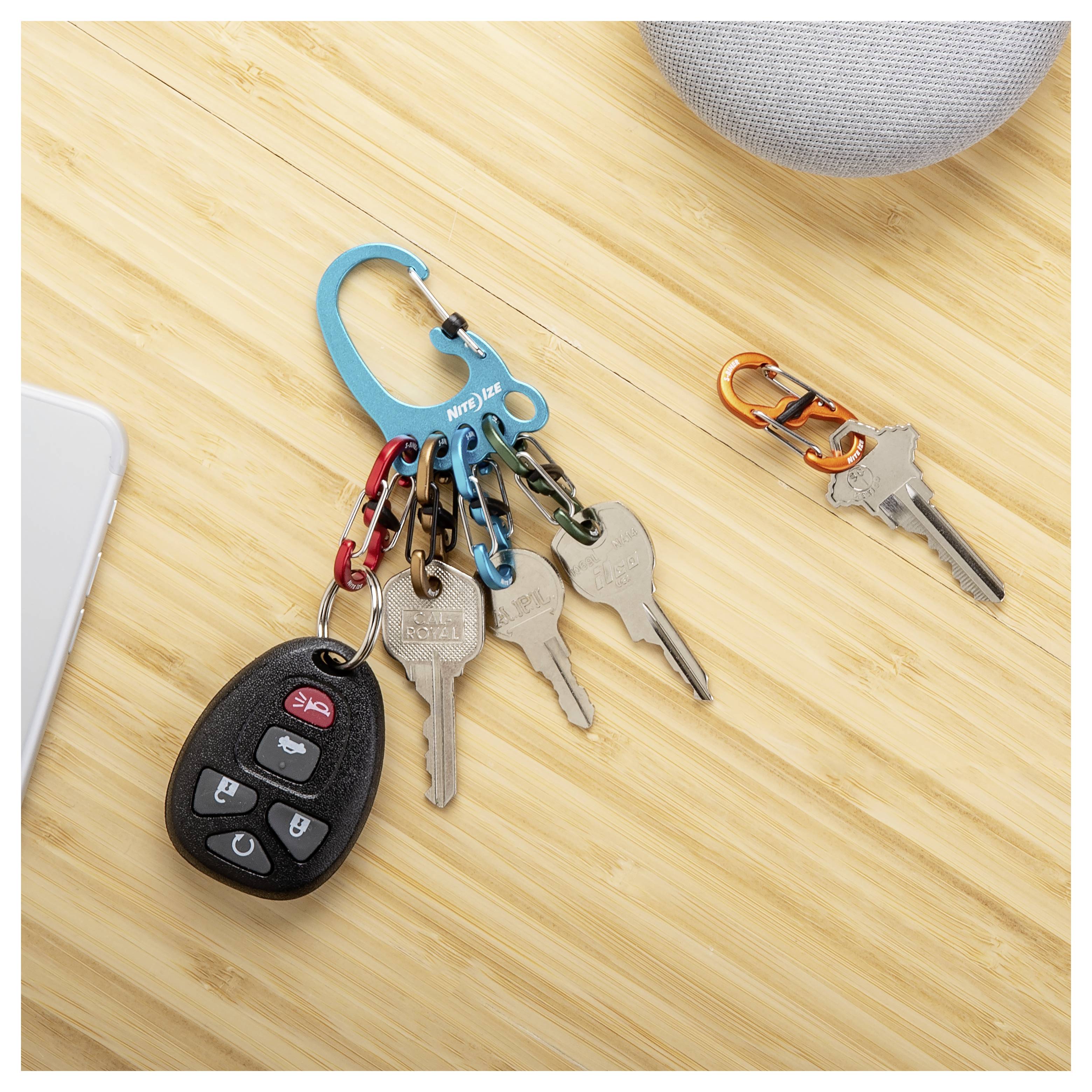 NITE Ize Schlüssel-Karabiner NI-KLKBFA-03-R6 5-farbig 1St.