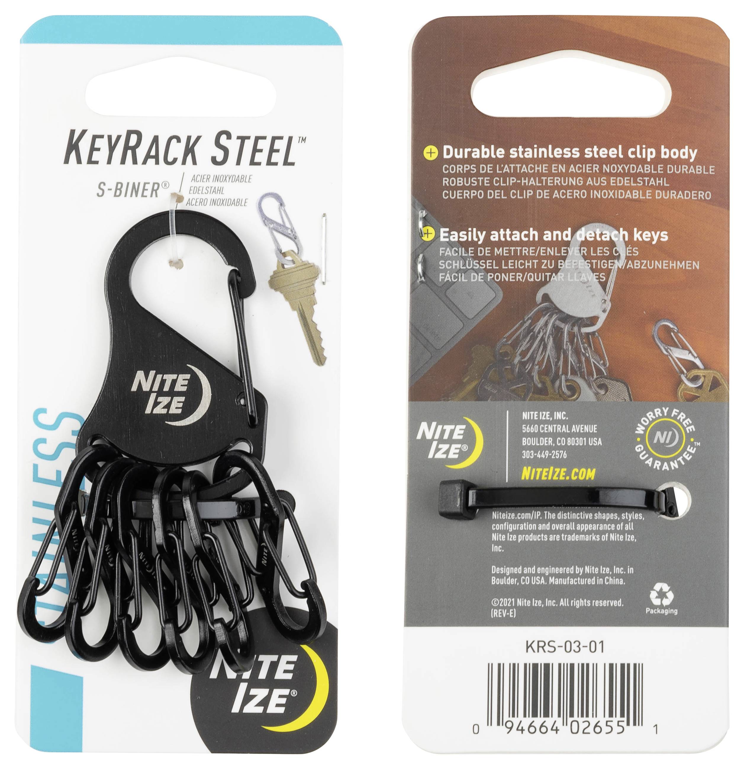 NITE Ize Schlüssel-Karabiner NI-KRS-03-01 1St.