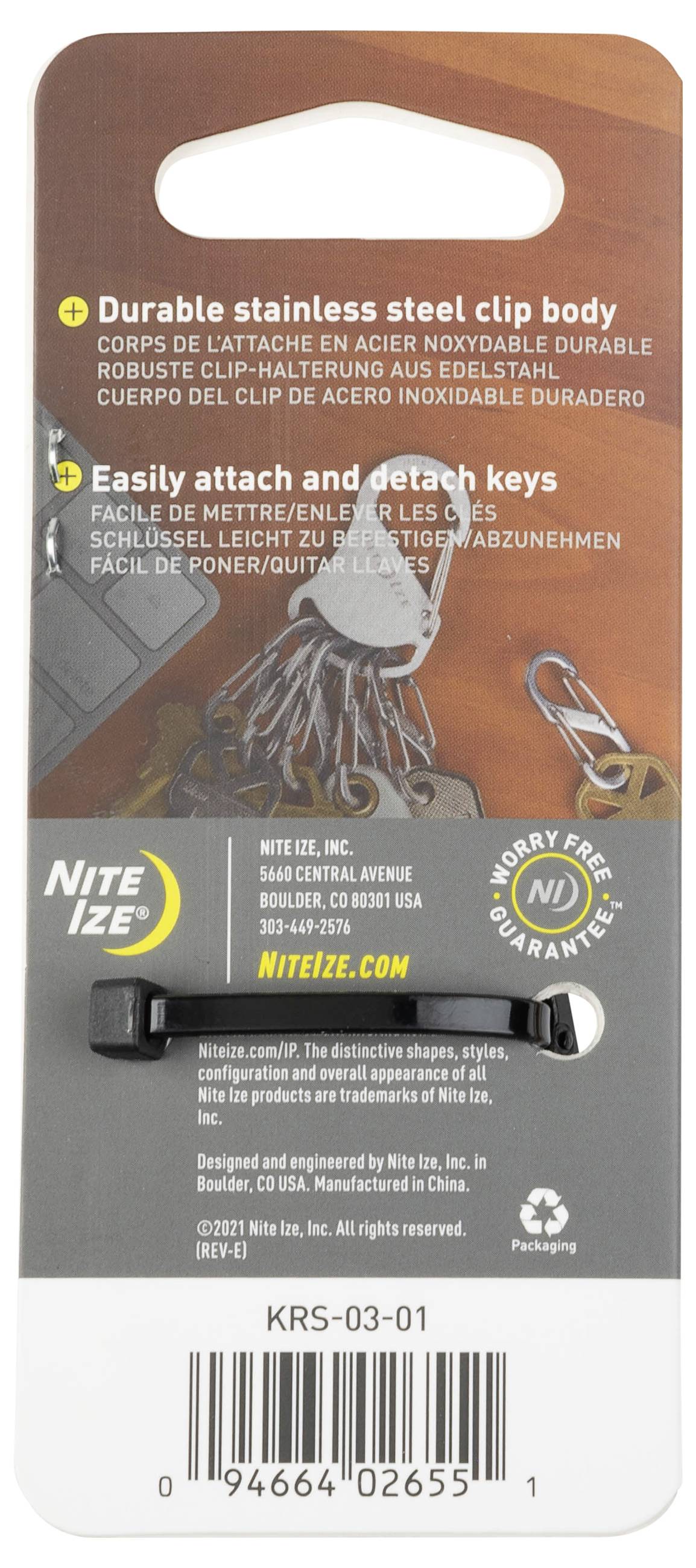 NITE Ize Schlüssel-Karabiner NI-KRS-03-01 1 St.