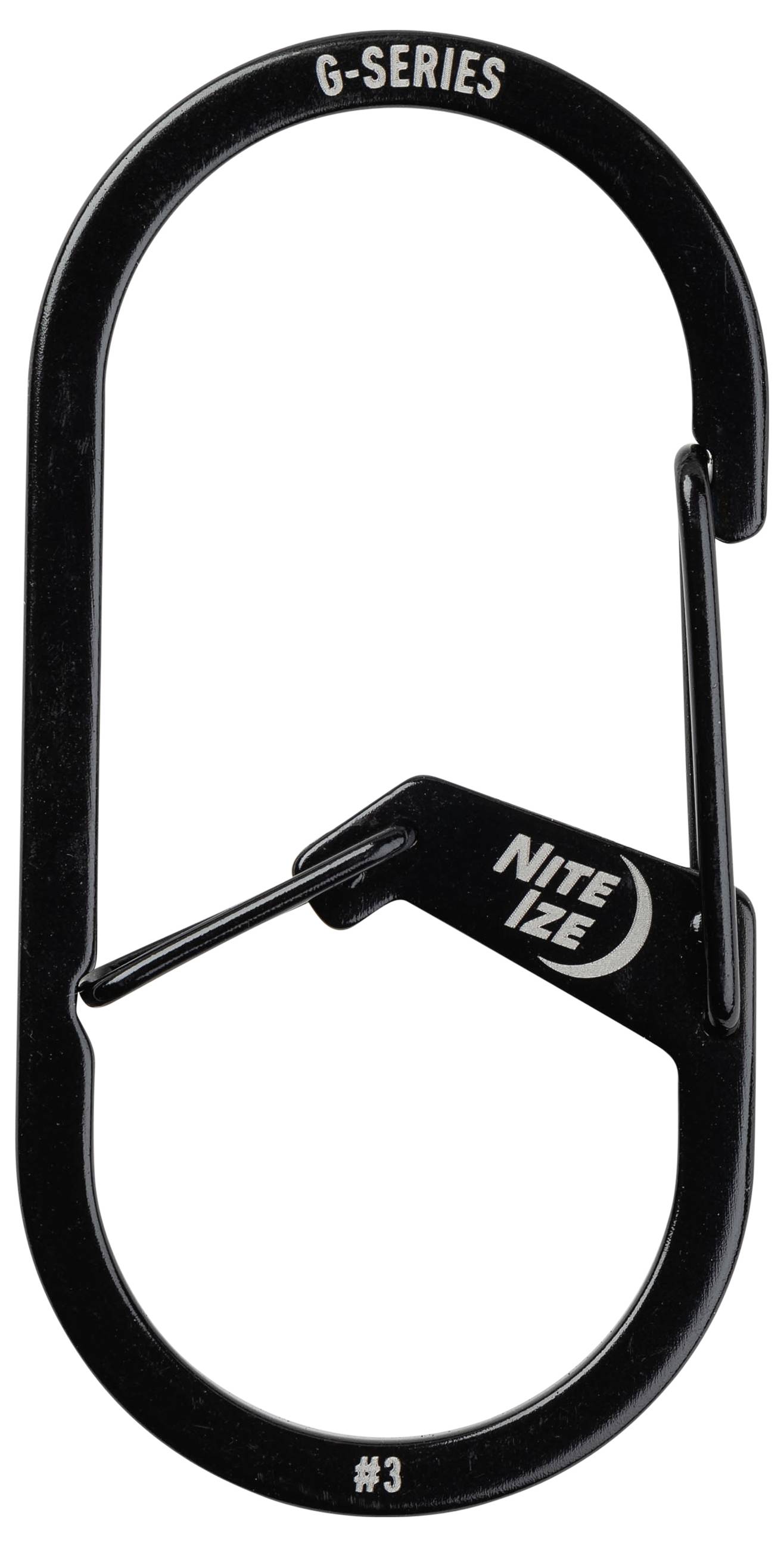 NITE Ize Schlüssel-Karabiner NI-GS3-01-R6 Schwarz 1St.