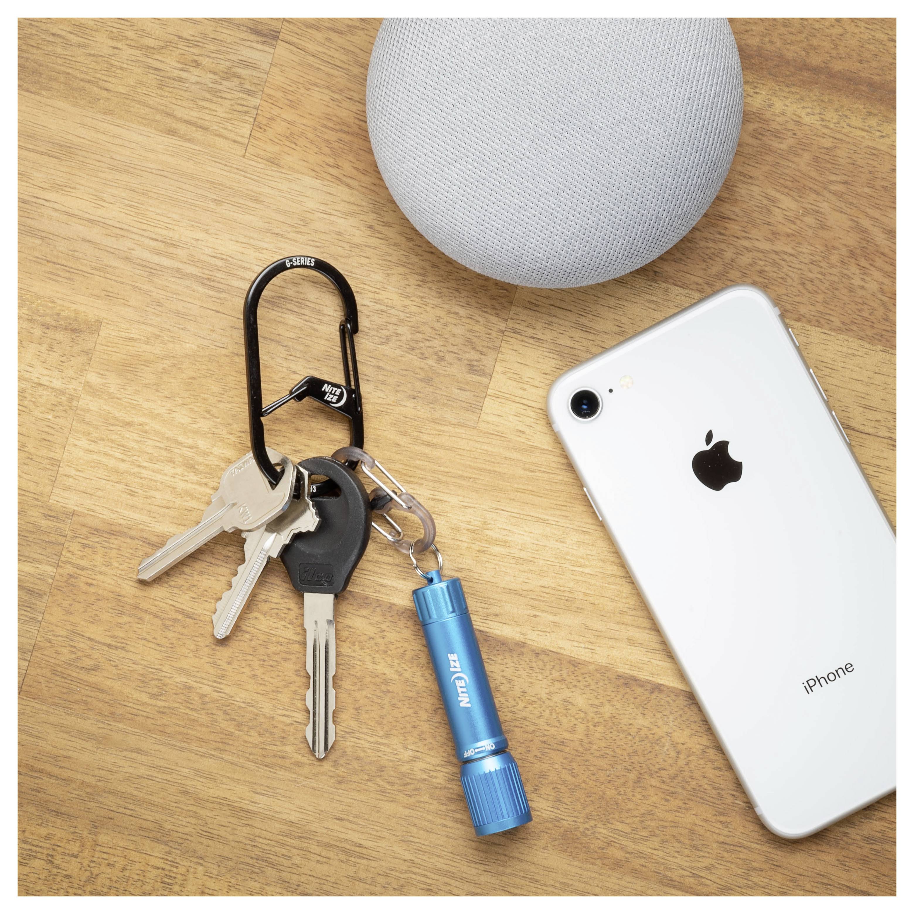 NITE Ize Schlüssel-Karabiner NI-GS3-01-R6 Schwarz 1St.