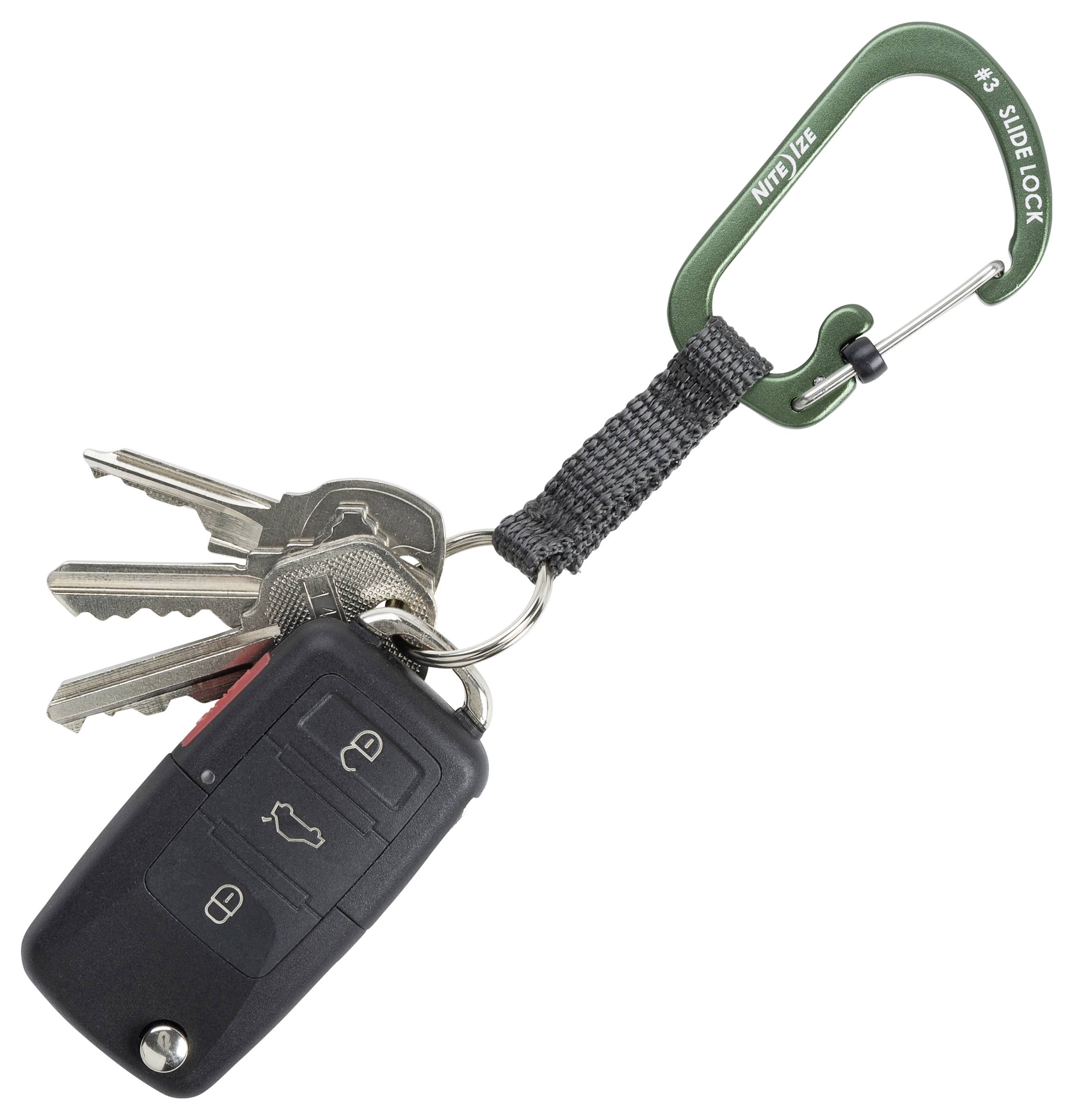 NITE Ize Schlüssel-Karabiner NI-CSLAW3-08-R6 Oliv 1St.