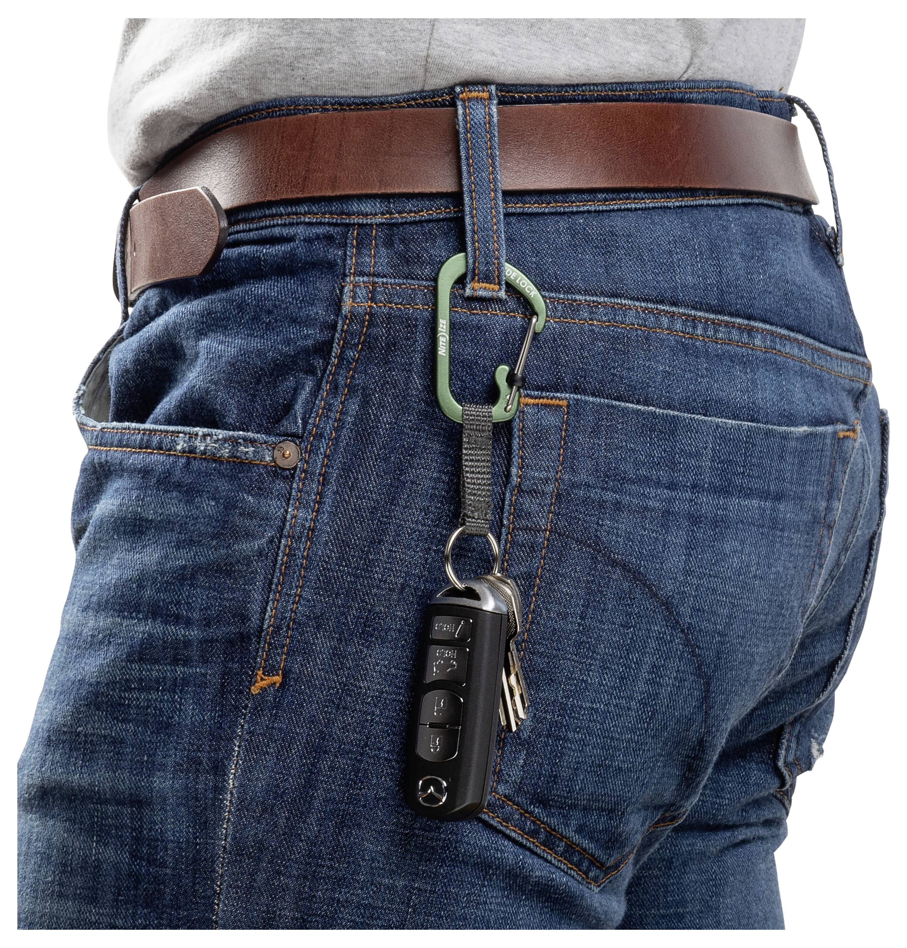 NITE Ize Schlüssel-Karabiner NI-CSLAW3-08-R6 Oliv 1 St.