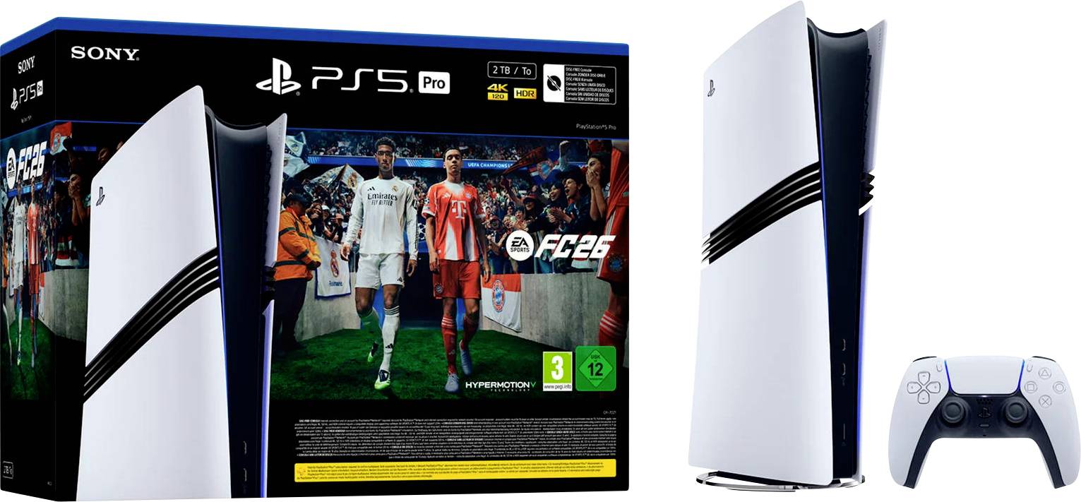 Sony PlayStation® 5 Konsole Pro Digital Edition 2TB Weiß/Schwarz inkl. EA SPORTS FC™ 26