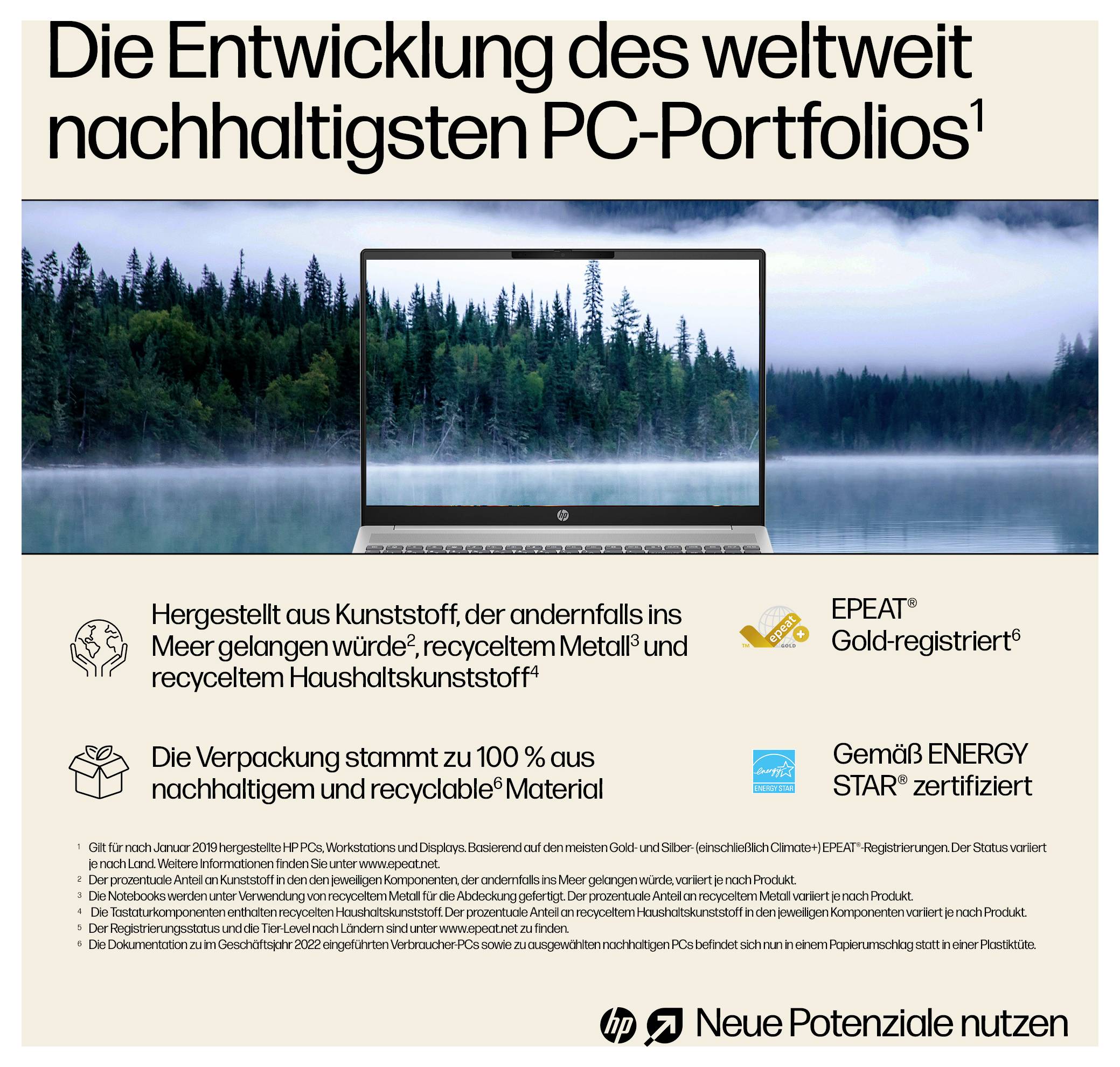 HP Notebook "Pavilion 16-af0600ng" 40.6cm (16 Zoll) 2K Intel® Core™ Ultra 5 125U 16GB RAM 1TB SSD Deutsch, QWERTZ Intel Graphics