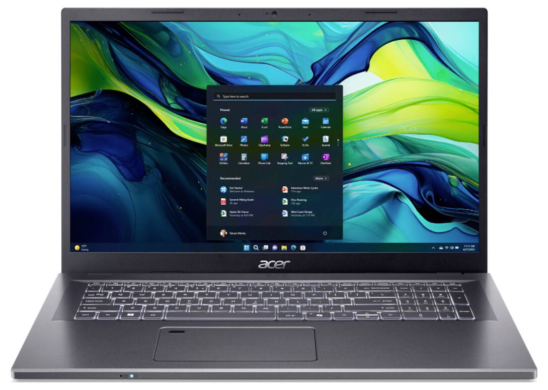 Acer Notebook A17-51GM-70XD 43.9cm (17.3 Zoll) Full HD Intel® Core™ 7 150U 32GB RAM 1000GB SSD Deutsch, QWERTZ Nvidia NVIDIA®