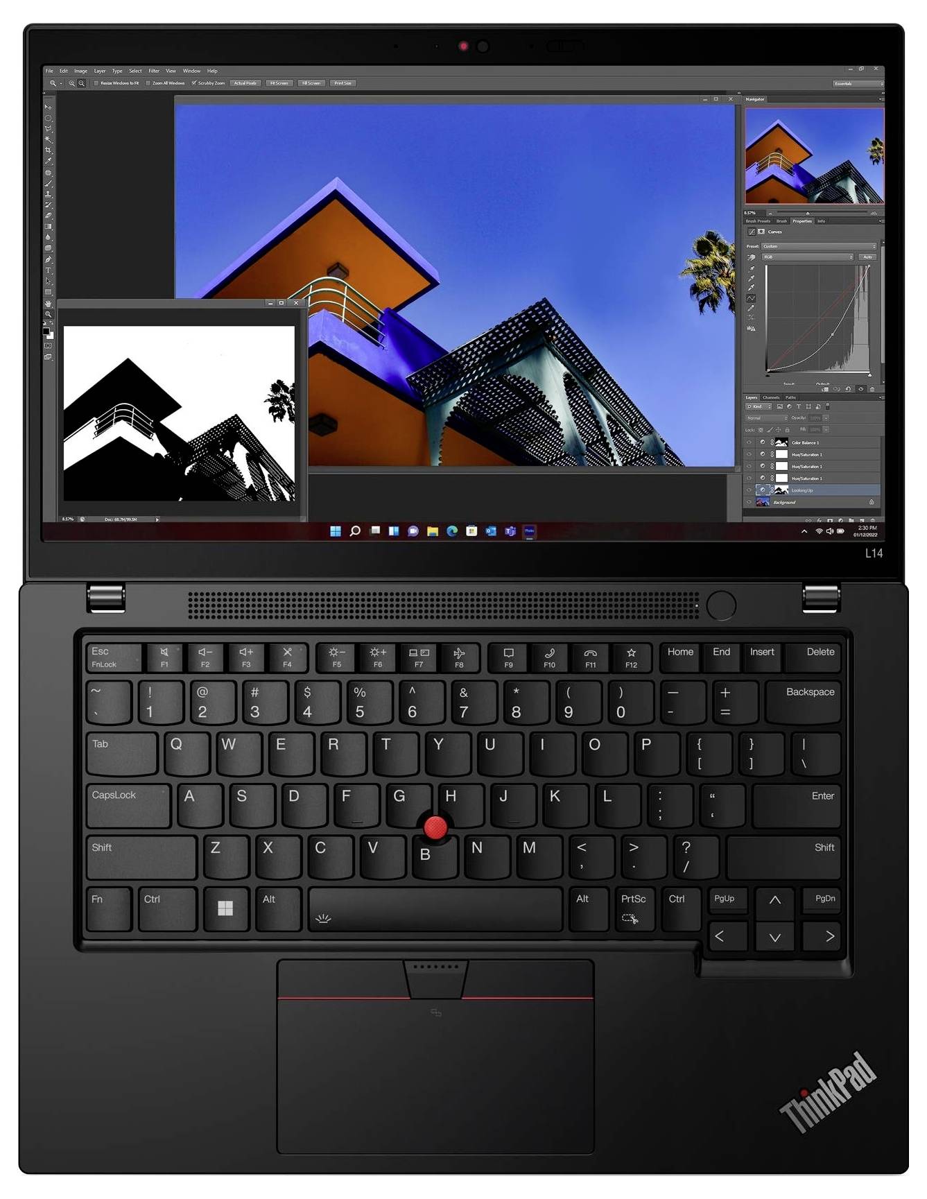 Lenovo Notebook 21H10087GE 35.6cm (14 Zoll) Full HD Intel® Core™ i3 i3-1315U 16GB RAM 256GB SSD Deutsch, QWERTZ Intel Intel® UHD