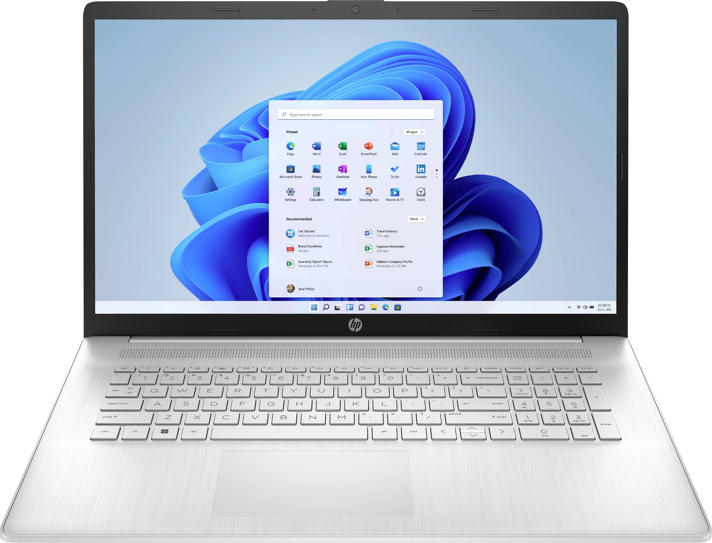 HP Notebook "17-cp2557ng" 43.9cm (17.3 Zoll) Full HD AMD Ryzen 5 7520U 8GB RAM 512GB SSD Deutsch, QWERTZ AMD Radeon Graphics